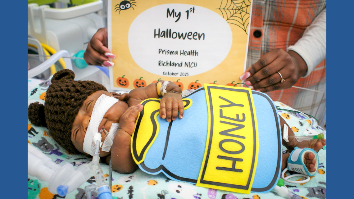 Prisma Health NICU babies celebrate first Halloween in Columbia hospitals
