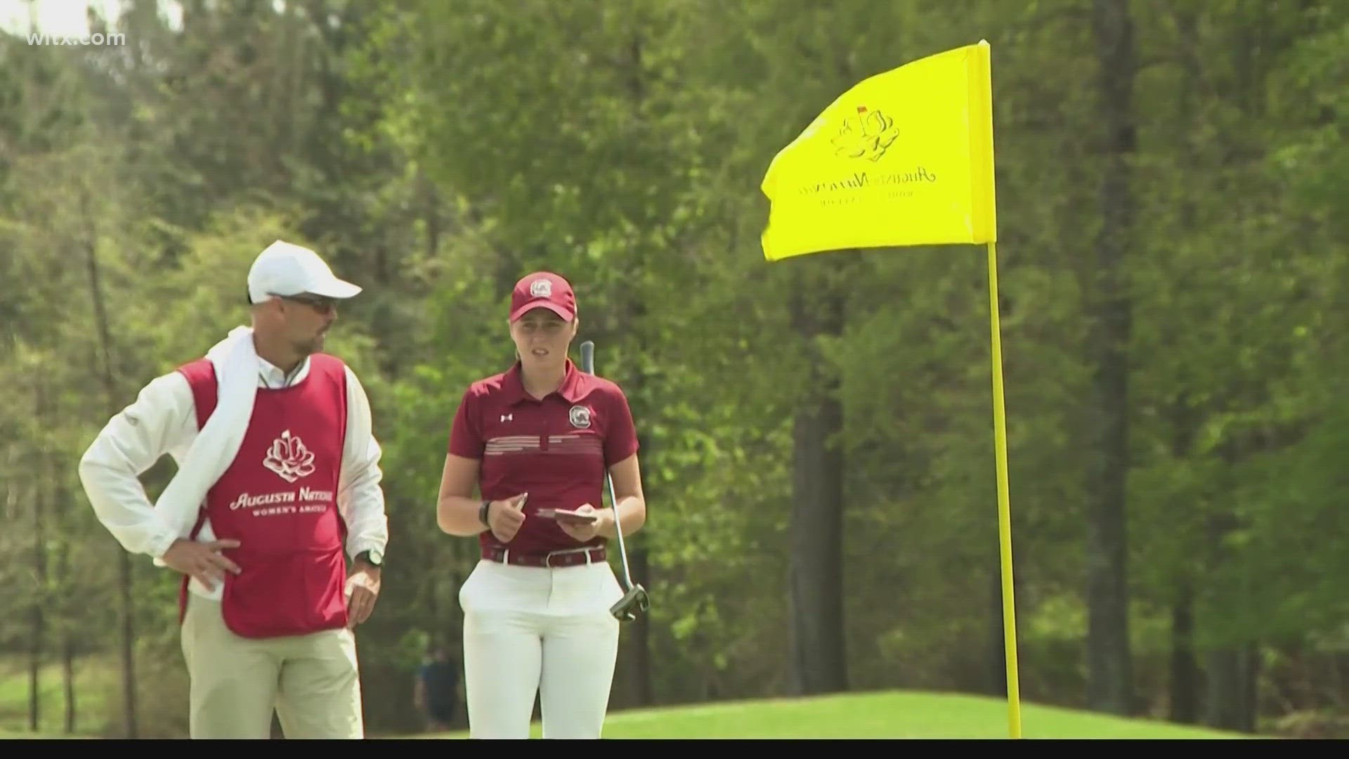 Round one of the Augusta National Women's Amateur is in the books and Gamecock golfer Hannah Darling has a one-shot lead with two rounds left to play.