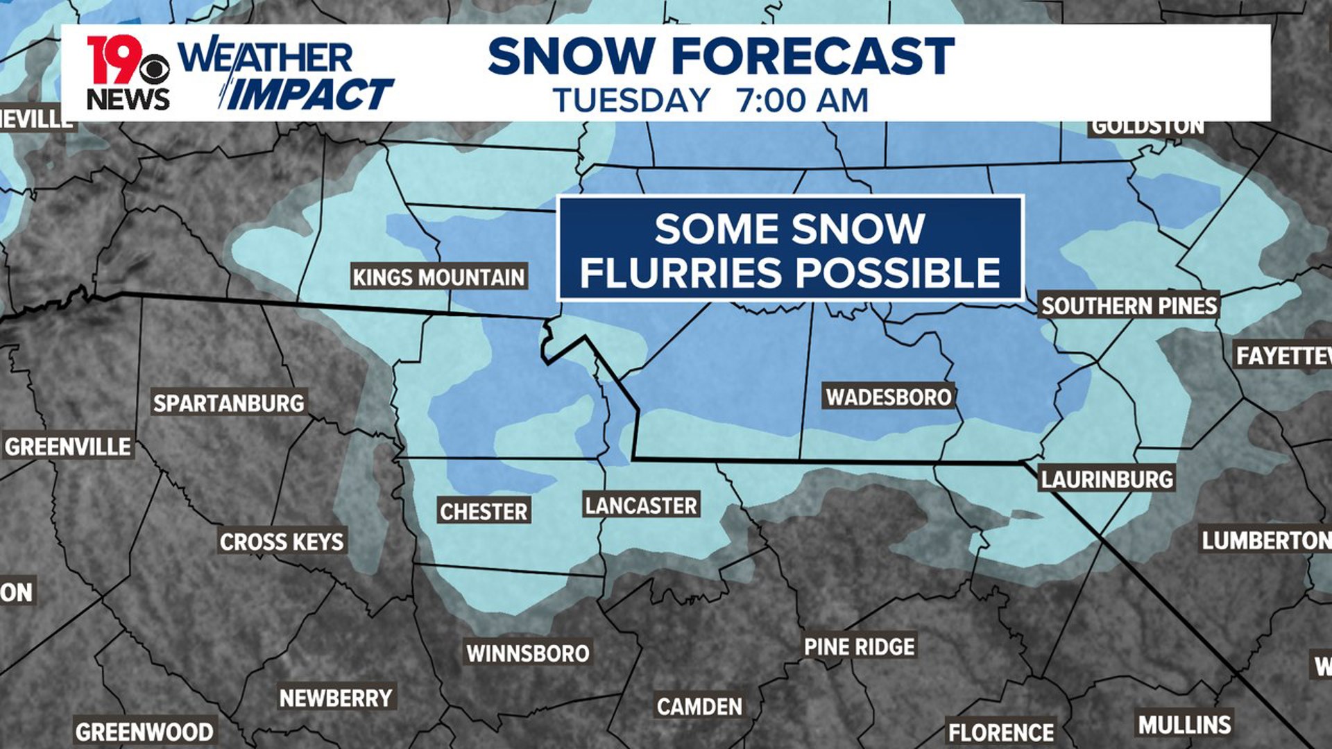 Snow flurries possible for parts of South Carolina early Tuesday | wltx.com