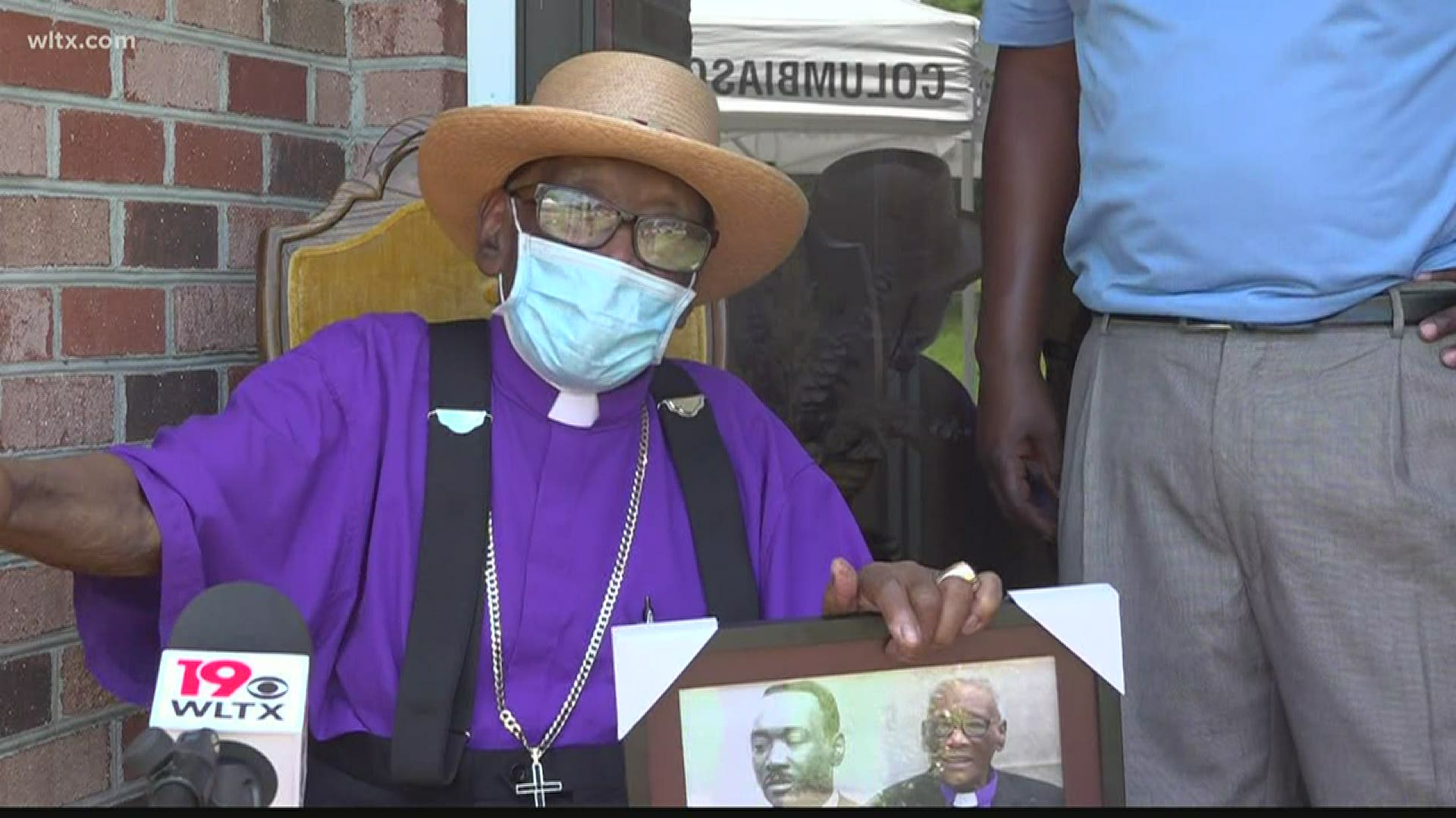 Bishop James was honored for his lifetime of assisting in the Civil Rights movement.