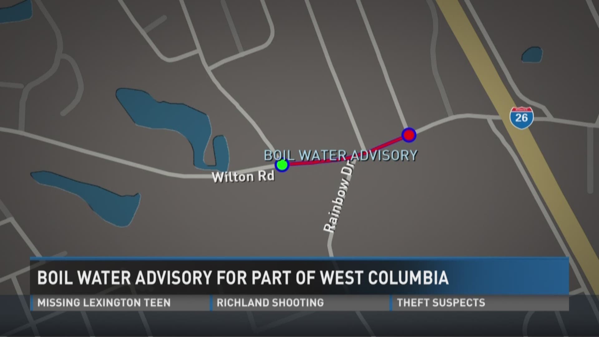 The City of West Columbia has issued a Boil Water Advisory.