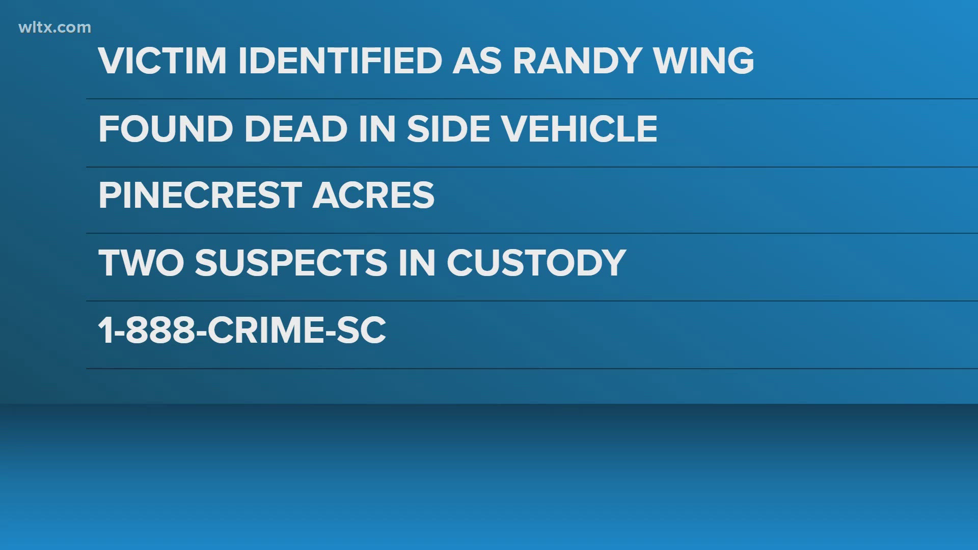 Male victim found dead in Clarendon County SUV identified; two in ...