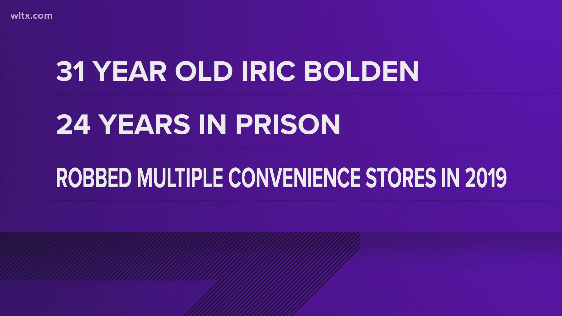 Iric Bolden sentenced to 21 years for armed robberies | wltx.com