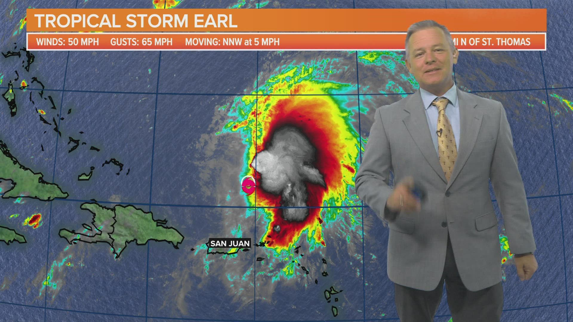 The NHC is also watching an area in the eastern Atlantic for possible tropical development.