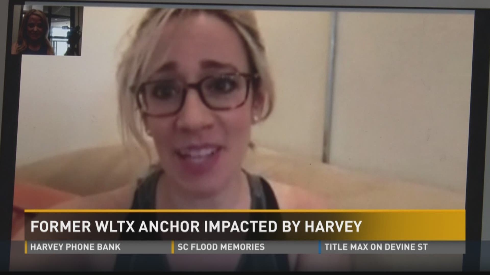 Thousands of people in texas have had to evacuate their homes.... and pray for the best.one of those people is former news19 morning anchor Lauren Talarico.  Lauren works at our sister station in Houston KHOU... she and her family tried to evacuate..but 