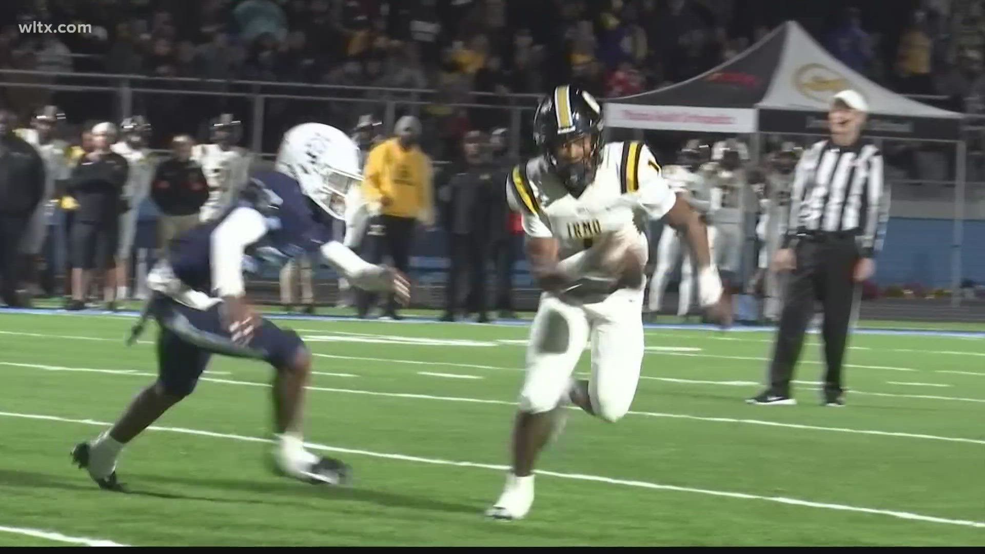 Highlights and scores for high school football games in the Midlands.