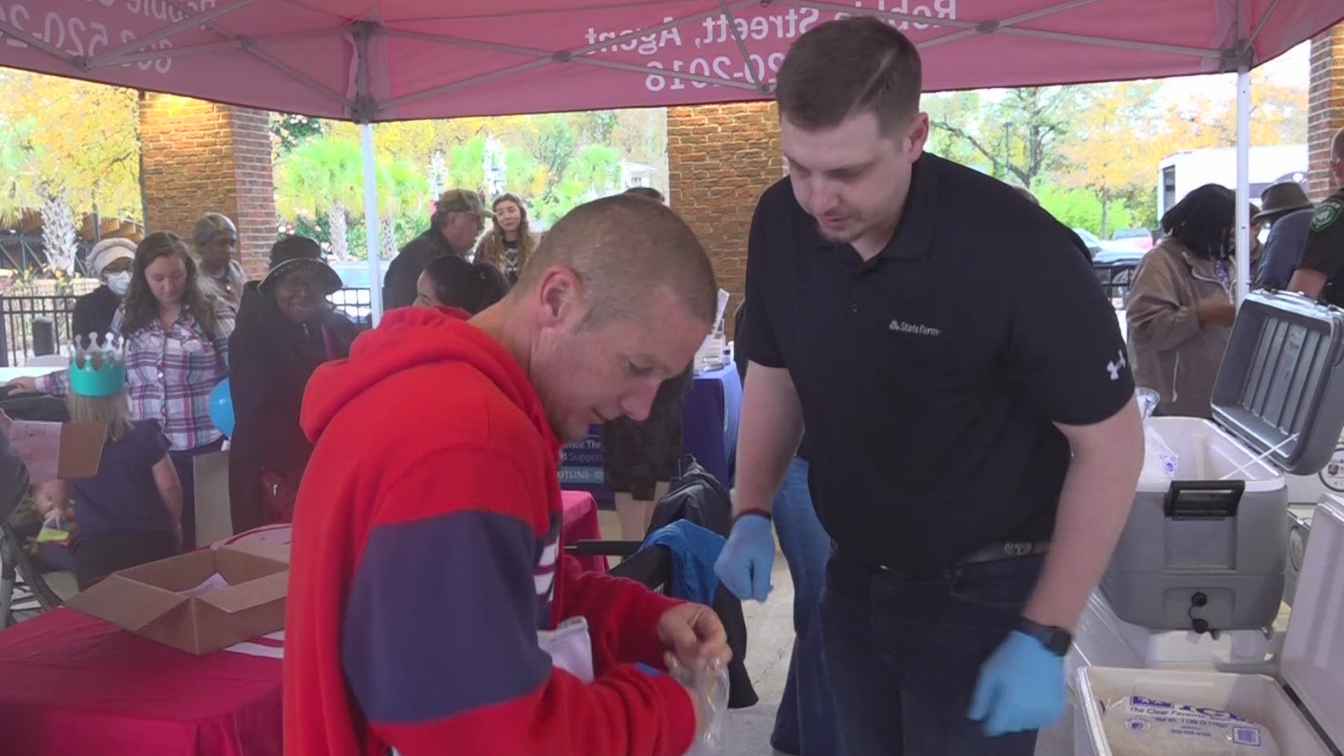 Lexington police partnered with the non-profit Serve and Connect to help those in Lexington County.