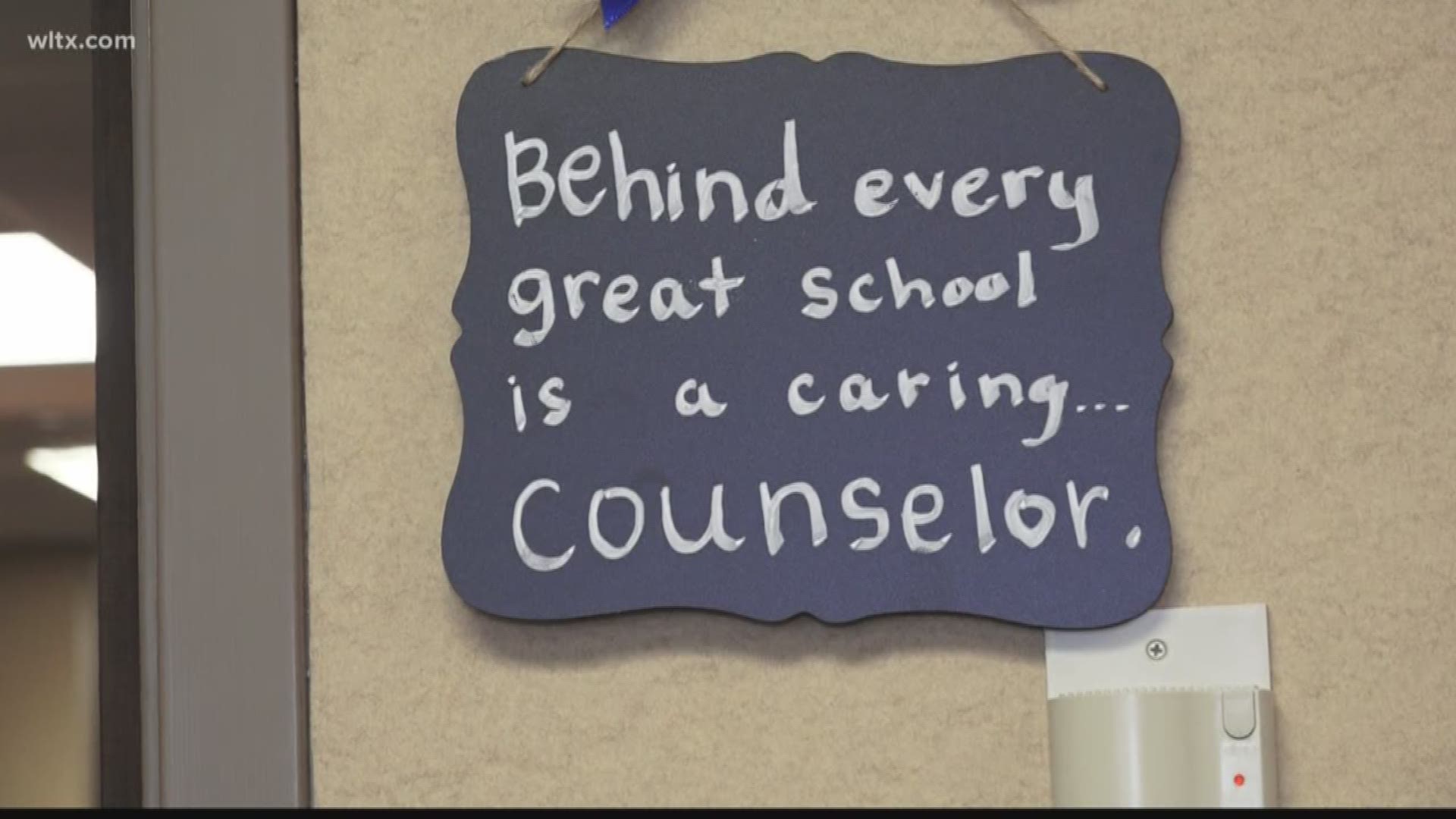 Here in South Carolina the president of the Palmetto State School Counselors Association says there isn't enough counselors at schools