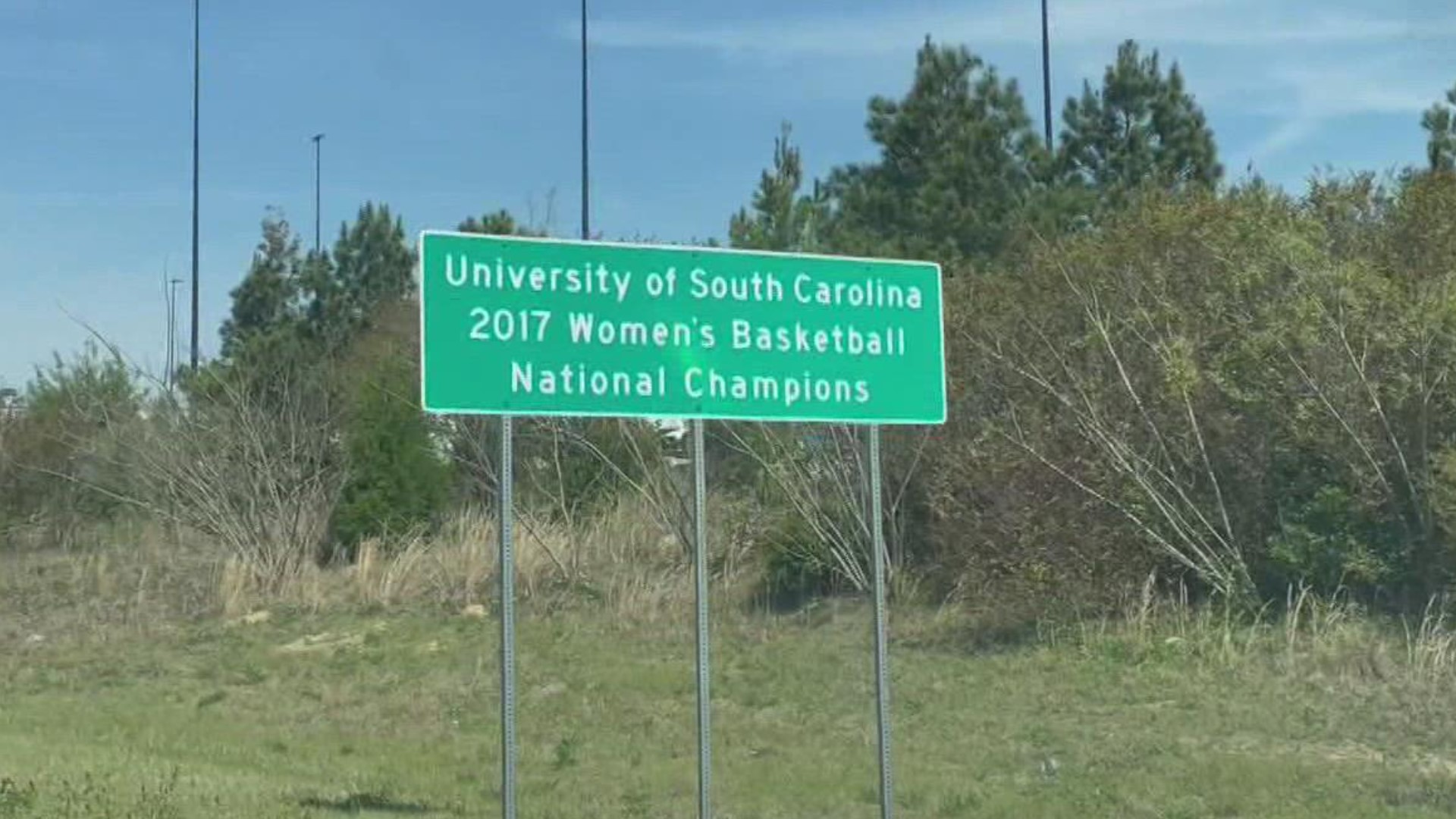 Fun fact: 2017's Championship road signs were put up about two months after the team won.