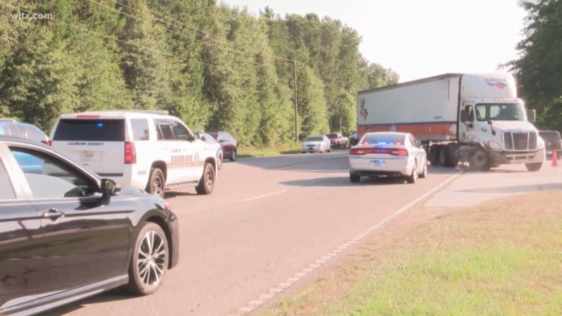 Highway Patrol is investigating after one person died in an accident between a motorcycle and a tractor trailer on Hwy 321.