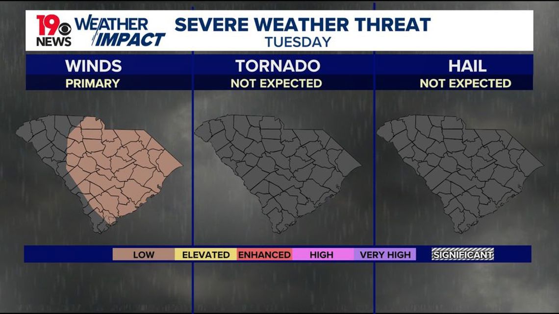 Scattered showers, storms are possible today for South Carolina | wltx.com