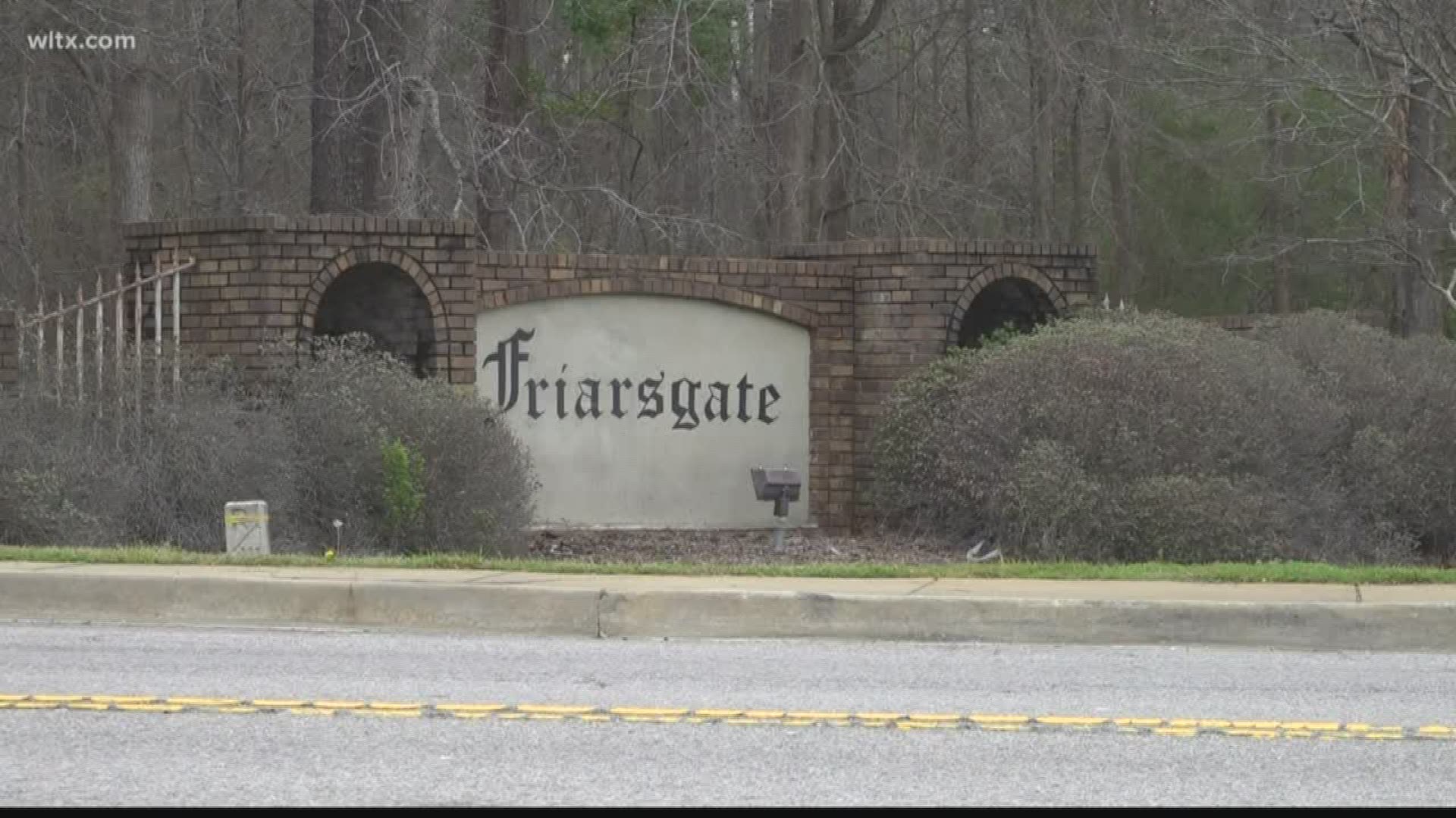 The neighborhood entrance off of Broad River Road there is a "Friarsgate" sign that has been there for decades and needs a little TLC according to some town members