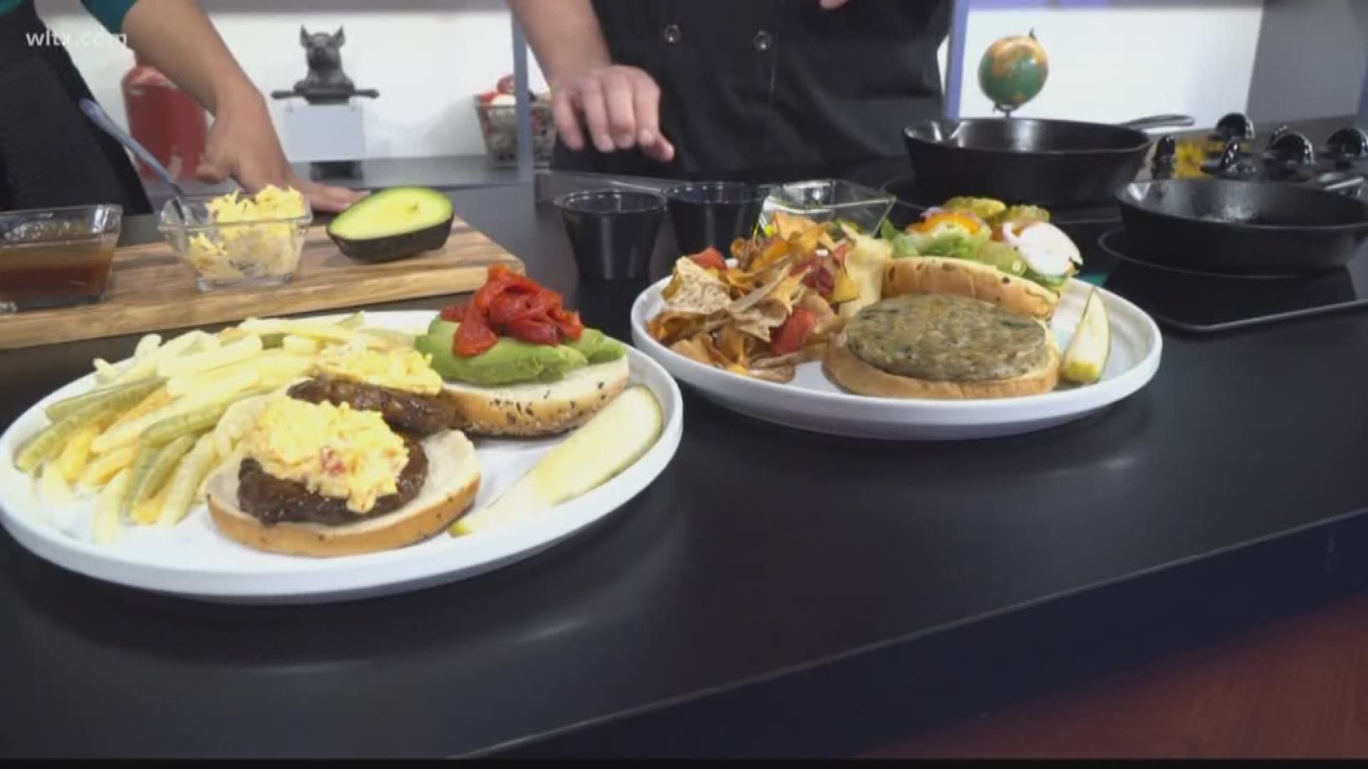 Chef Brandon from Juniper shares two veggie burger recipes.