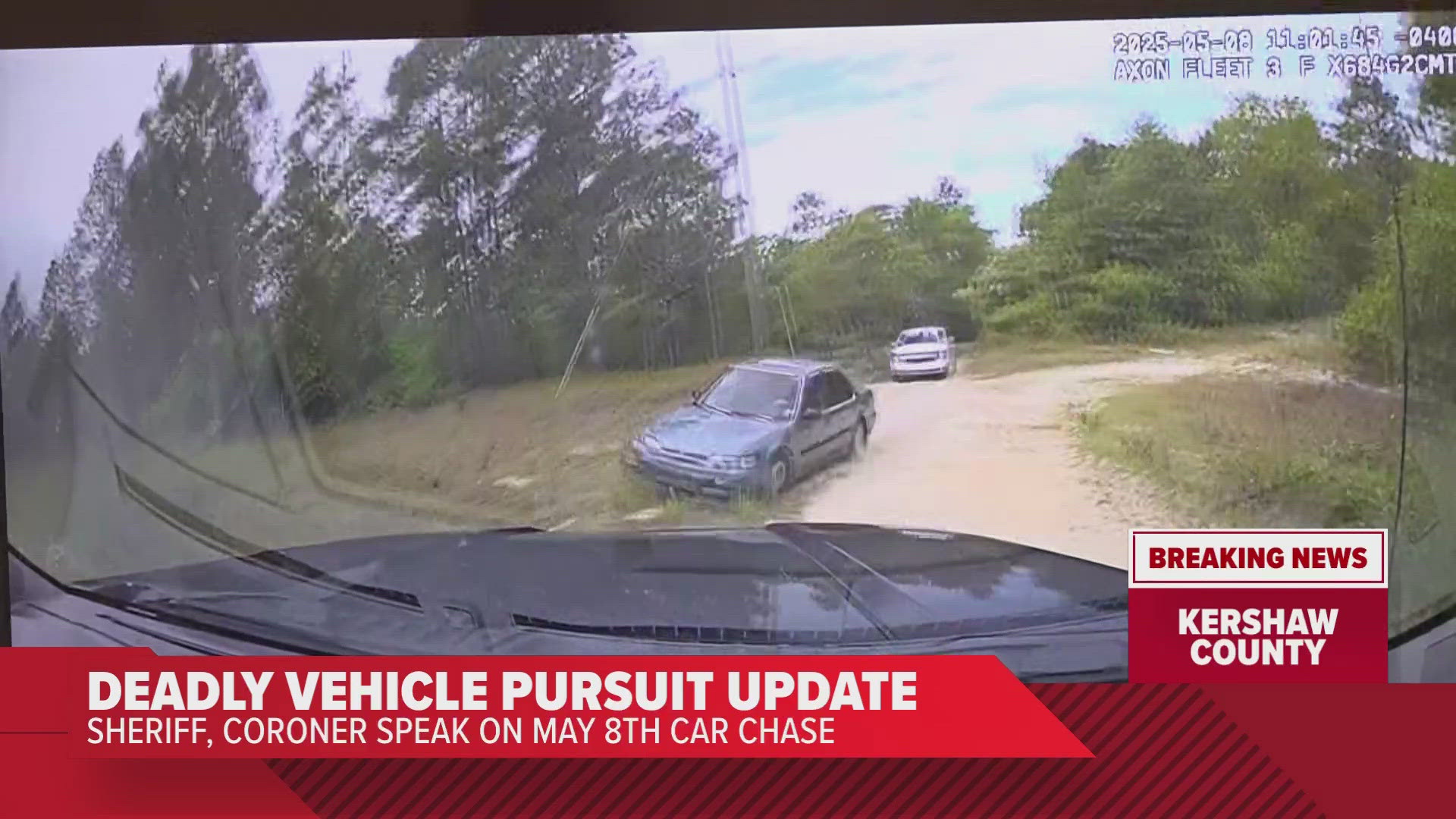 Sheriff: One dead after police pursuit in Kershaw County | wltx.com