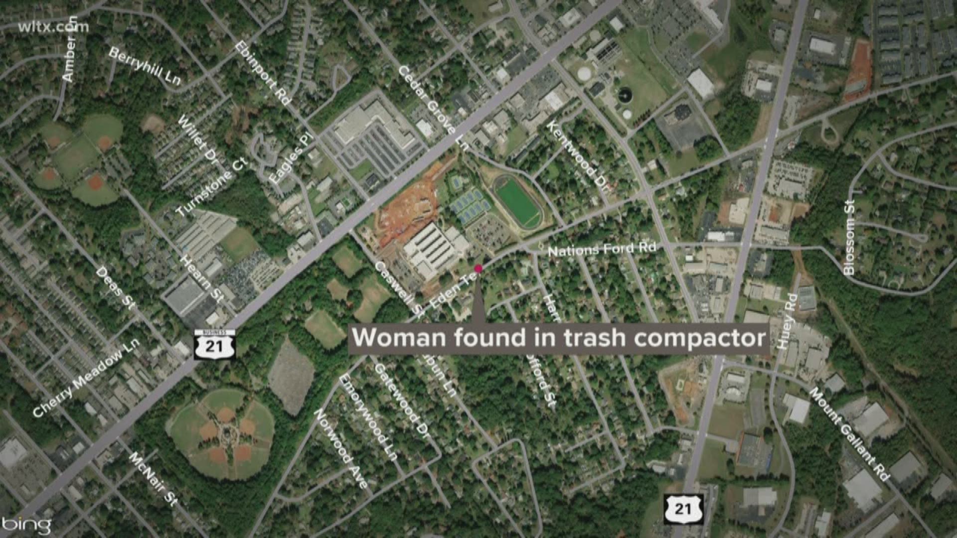 A sanitation worker in Rock Hill says the woman freed herself and ran off.