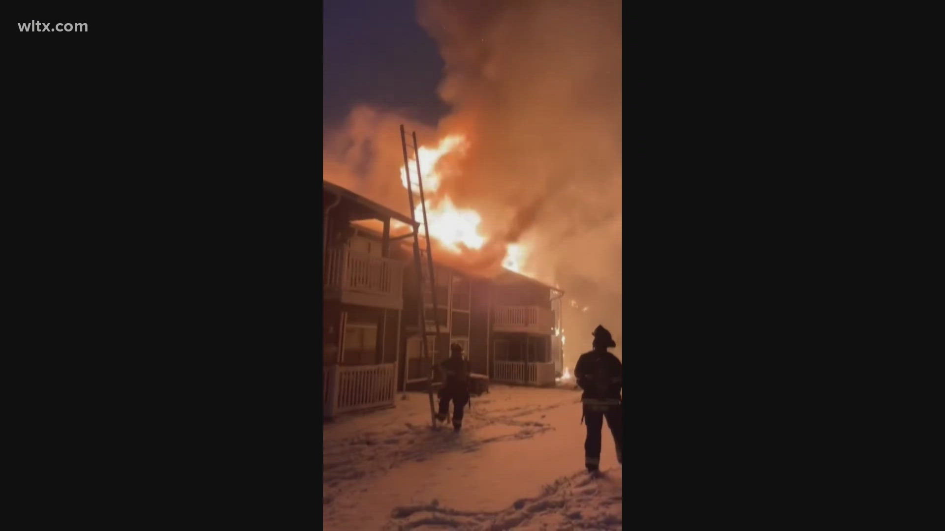 24 people out of their homes after massive fire at Columbia apartment ...