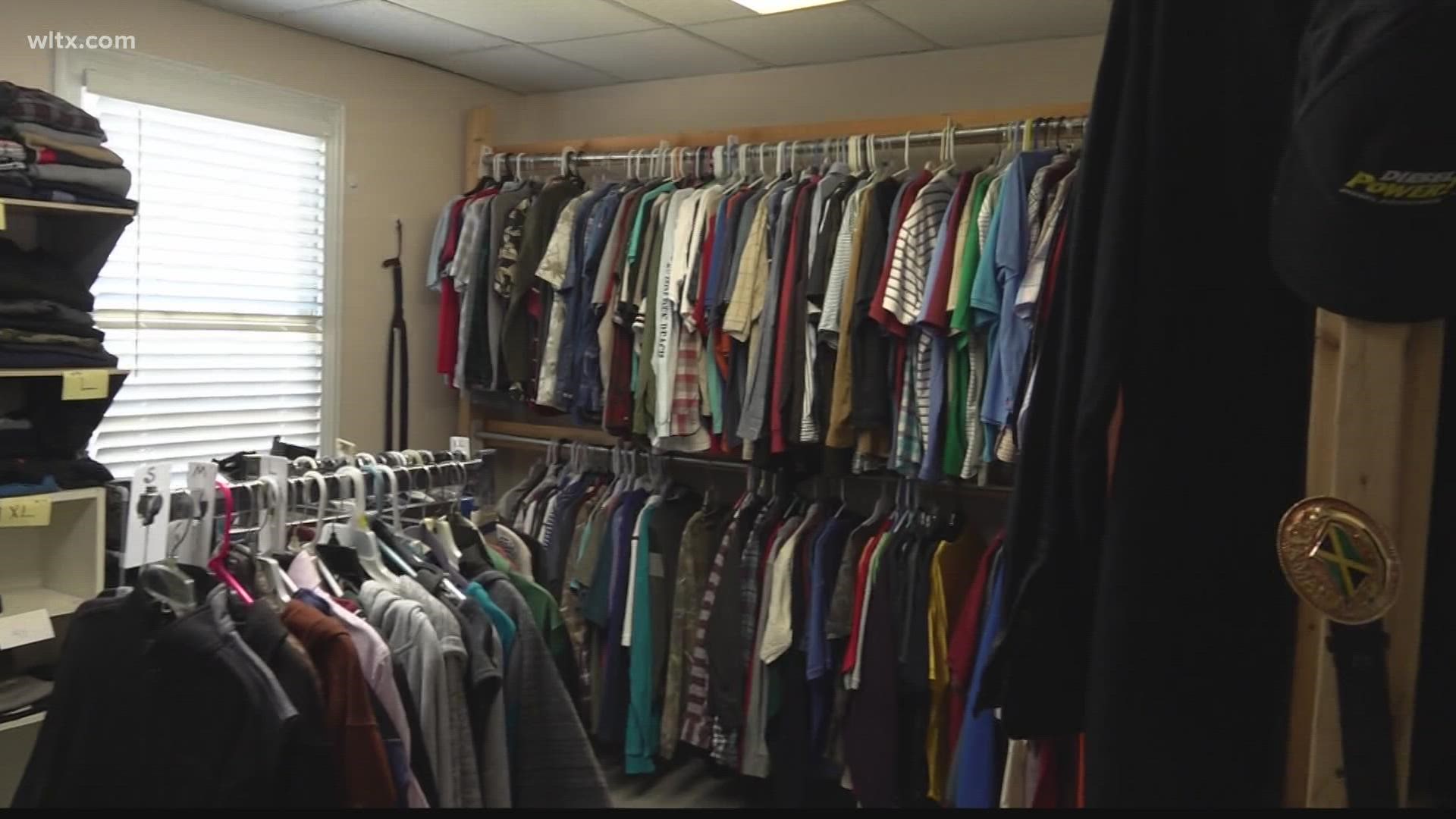 Tricia's Trunk, a community closet, collects donations from the community so people can come and 'shop' for whatever they need.