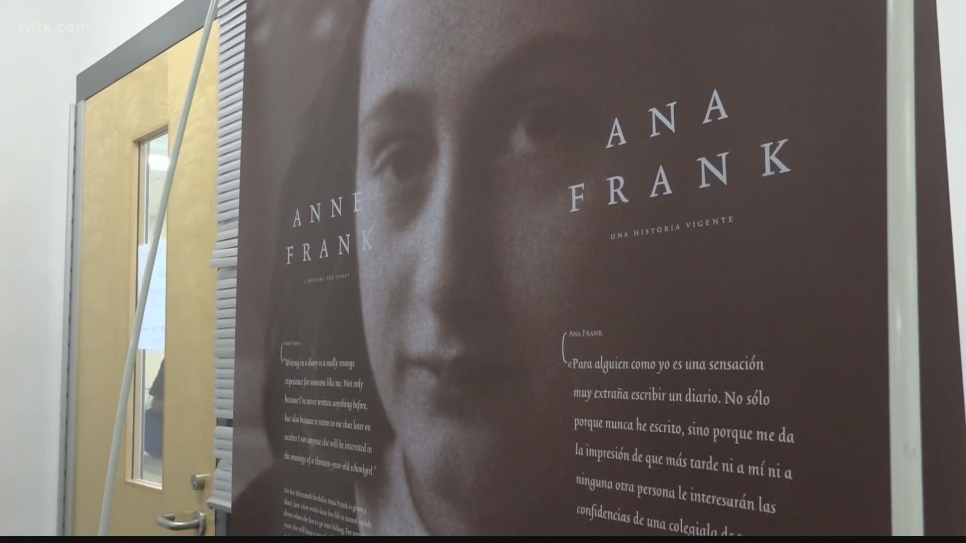 A traveling Anne Frank exhibit has made its way to Westwood High School in Richland School District Two, and it's teaching students more about the Holocaust.