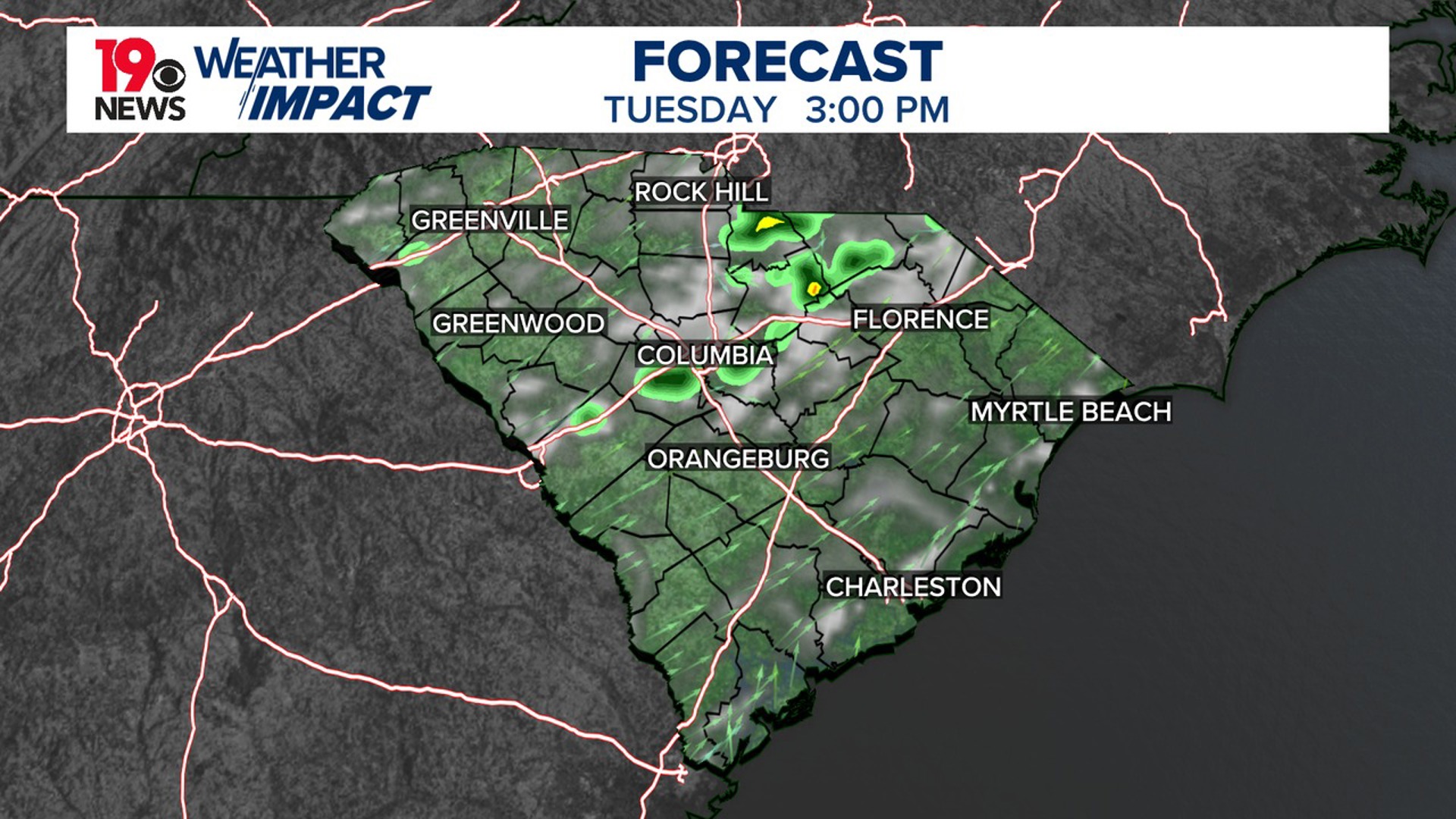 Hot and humid conditions continue today with a small chance of rain ...