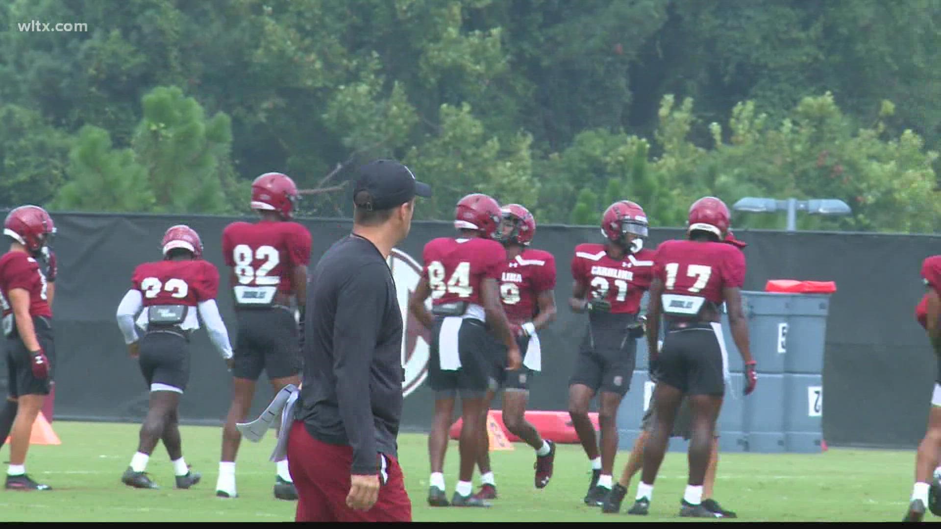 He may be responsible for the entire South Carolina football program but that doesn't mean Shane Beamer is hesitant to do a little one-on-one coaching.