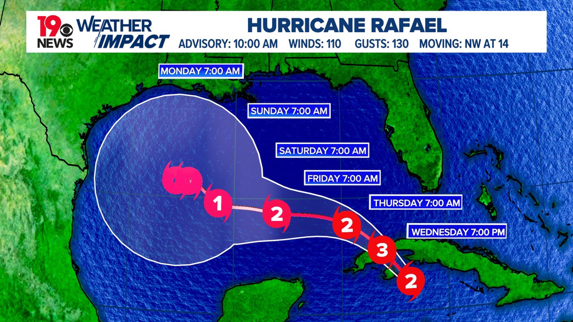 Hurricane Rafael continues to intensify | wltx.com