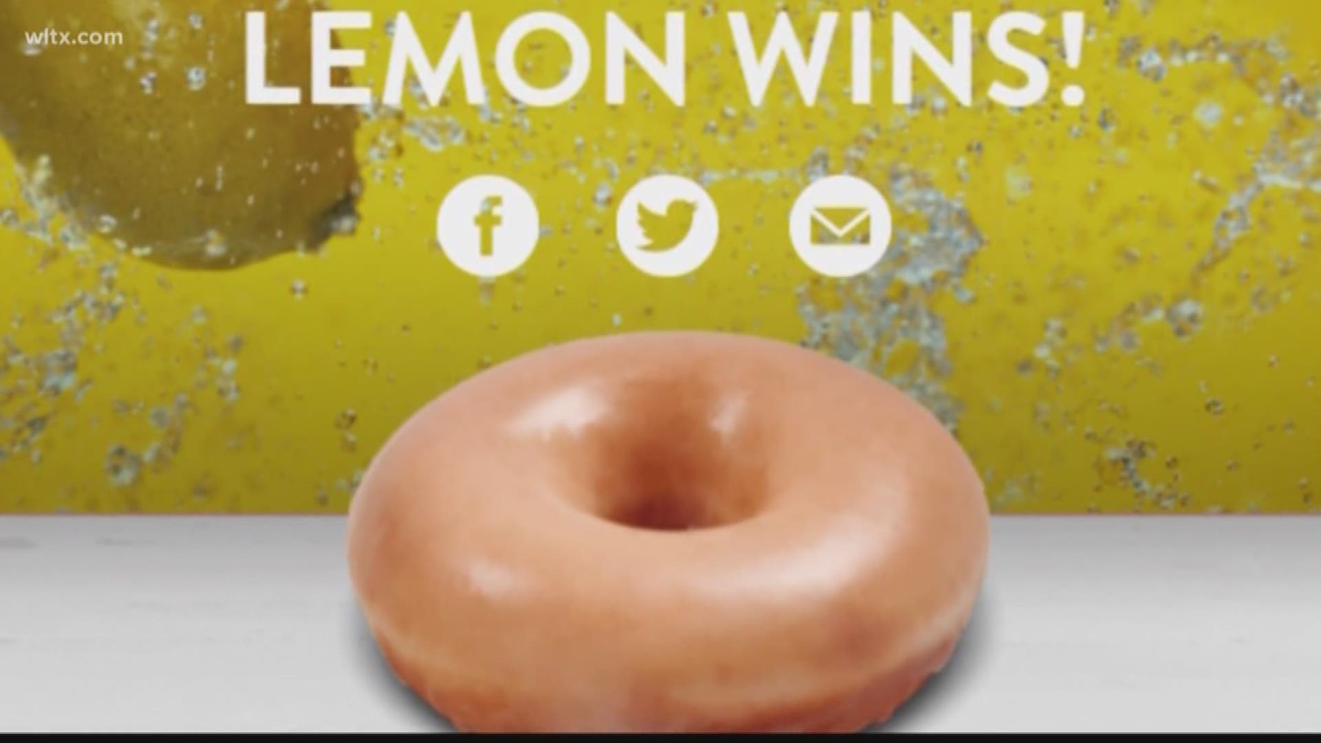 The pastry chain announced a new lemon glazed doughnut.
