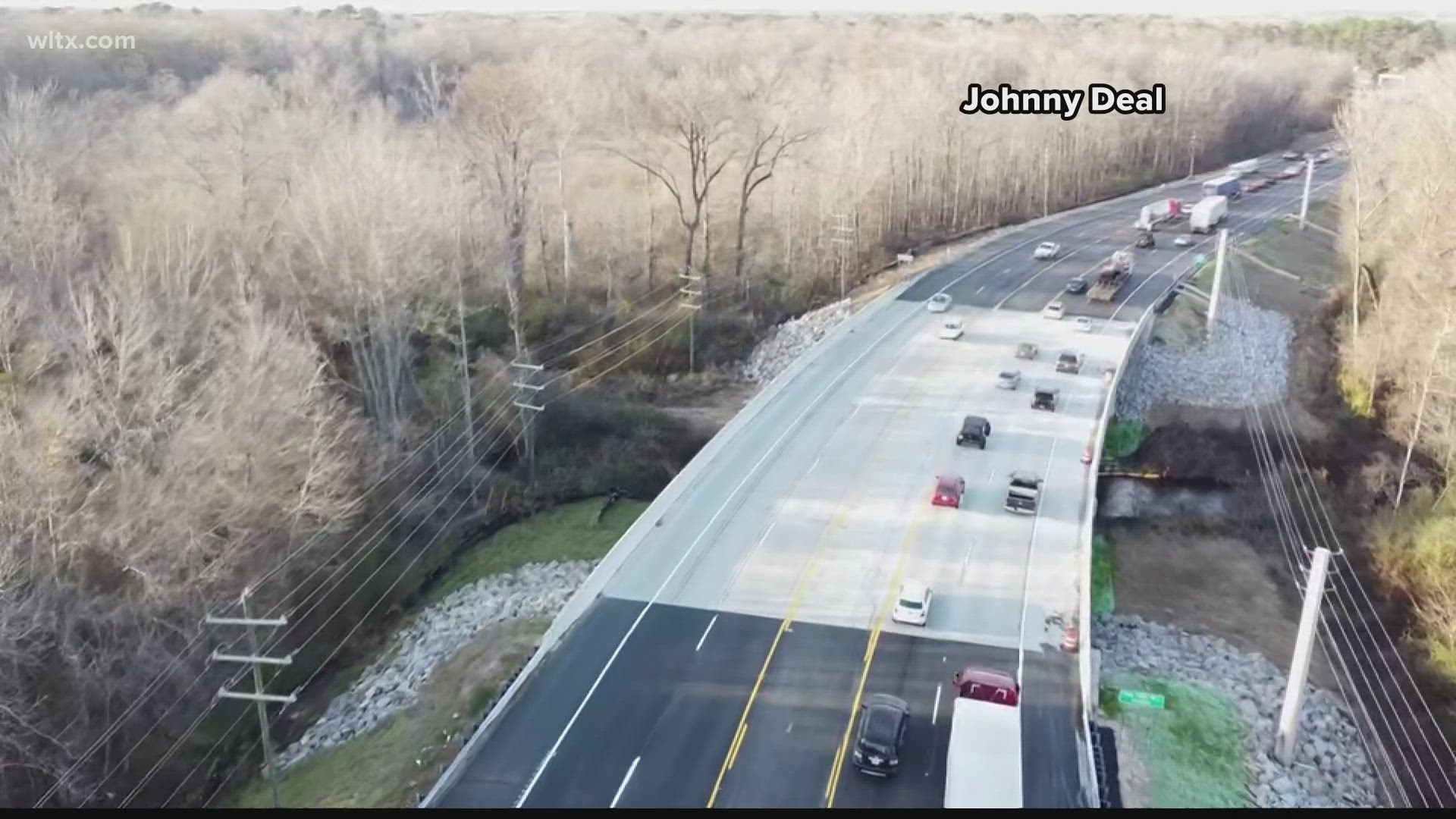 A portion of I-20 in Kershaw County has been shut down as  "emergency repairs" are underway.