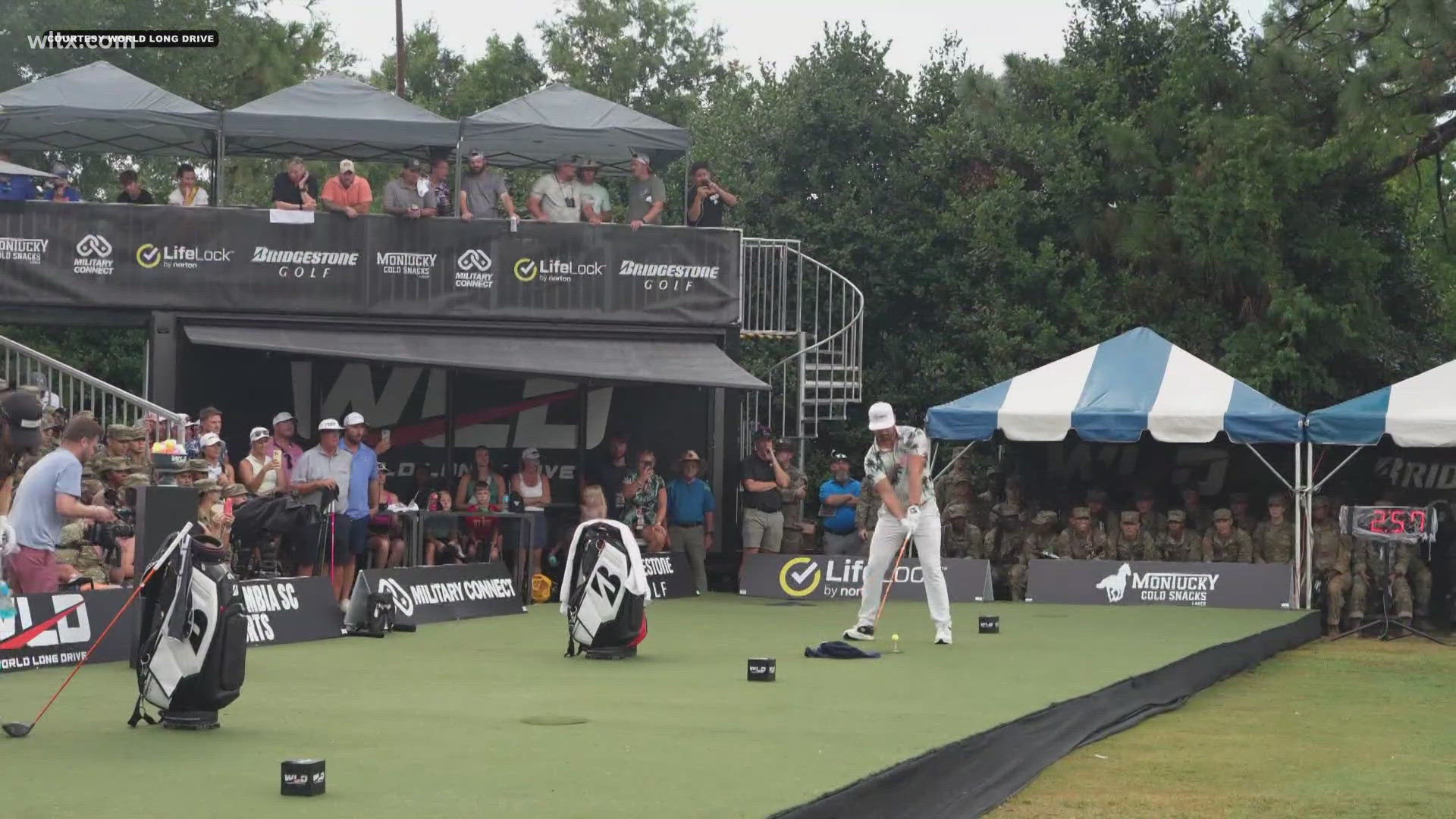 The best power hitters off the tee were at the Fort Jackson Golf Club for the World Long Drive competition. In the end, two heavyweights would go one on one.