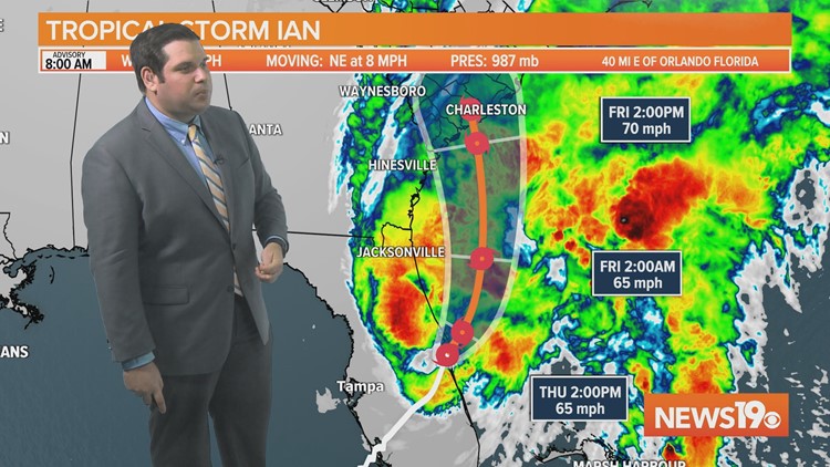 Tropical Storm Ian and the impacts expected for South Carolina