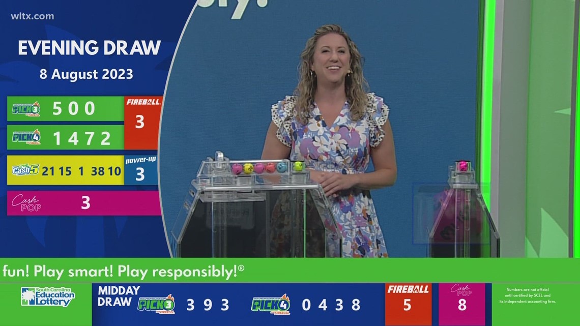 Evening SC winning lottery numbers for August 8, 2023 | wltx.com