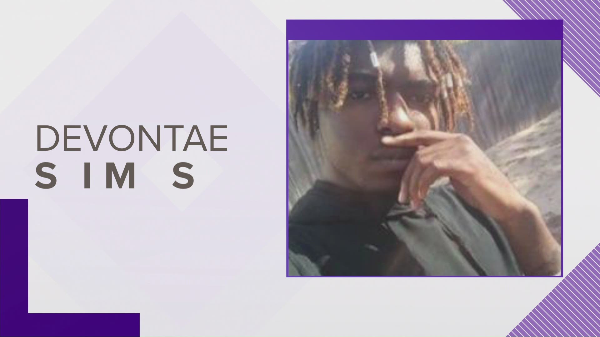 Family members said they have not heard from Devontae Sims and he didn't show up for work Monday morning, which is unusual