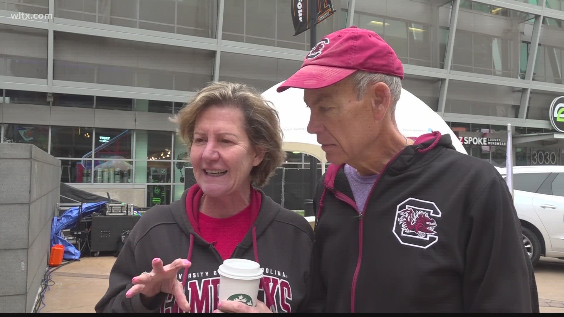 Fans get excited to see Gamecocks practice and play.