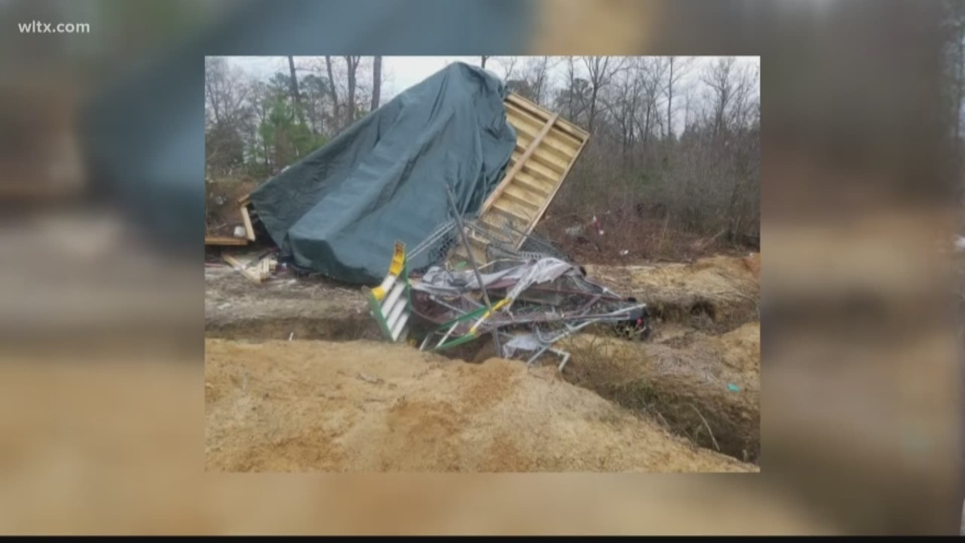 A Bishopville family is picking up the pieces after their home was destroyed during last nights storm