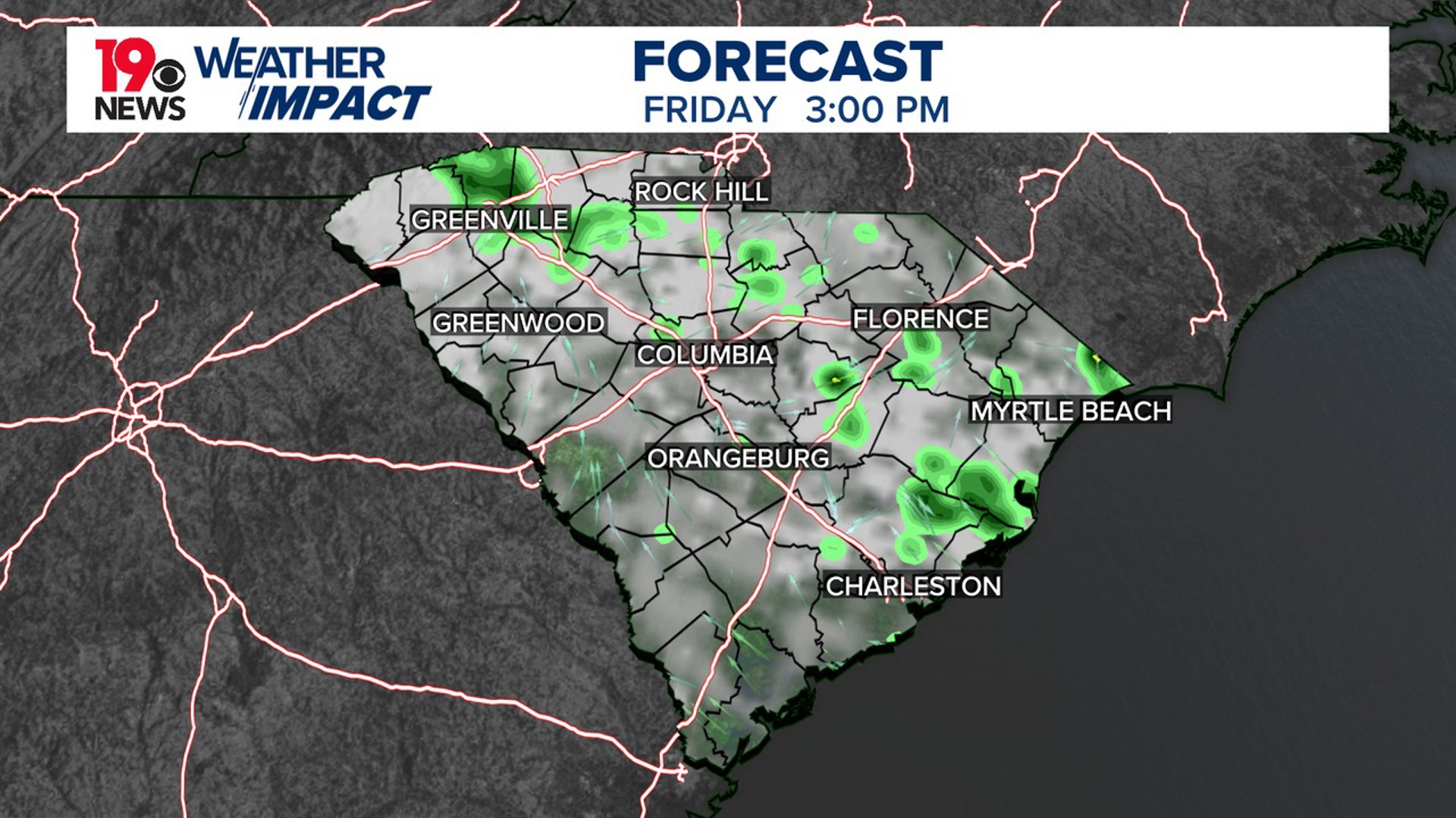 Scattered South Carolina showers and storms expected today | wltx.com
