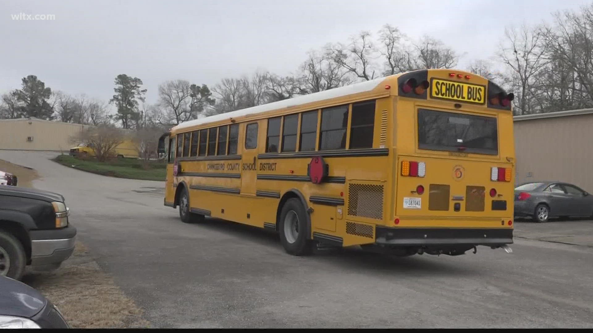 The O(rangeburg county school district is the first in the state to receive school bus upgrades with  illuminated stop signs and stop arms