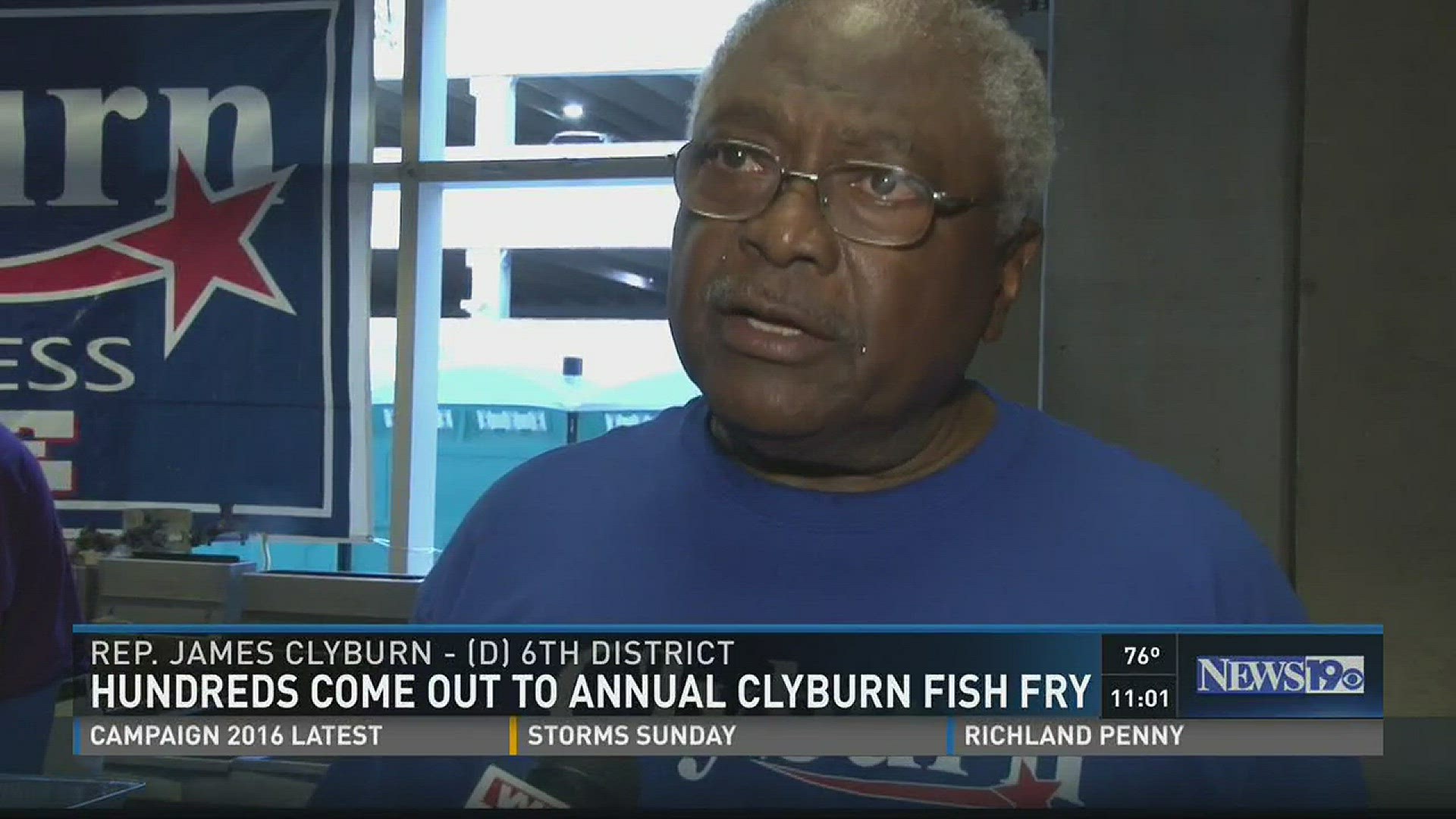 Hundreds come out to annual Jim Clyburn fish fry.