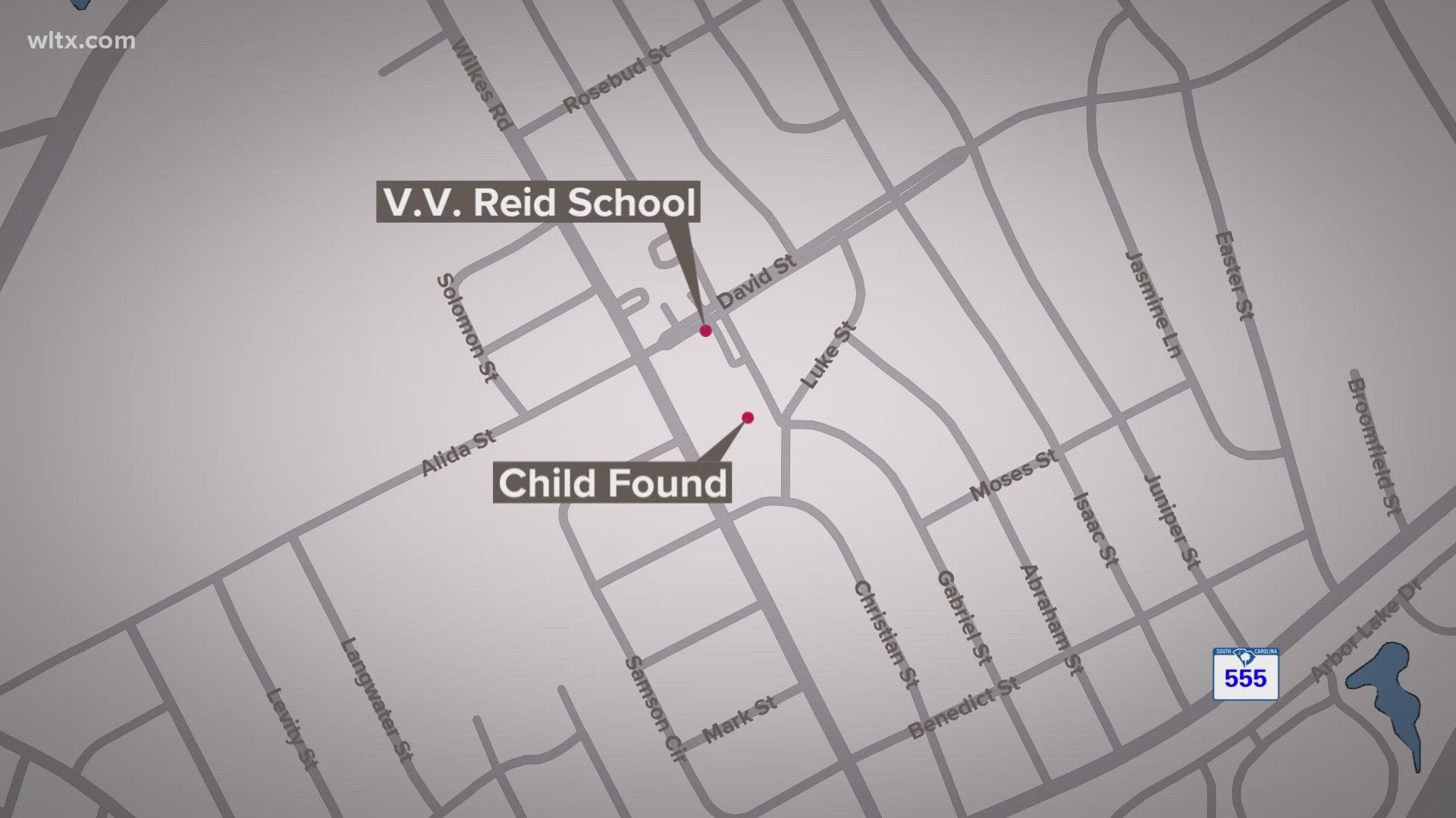 It happened at V.V. Reid child care.  The little girl was found in the 600 block of Gabriel street.