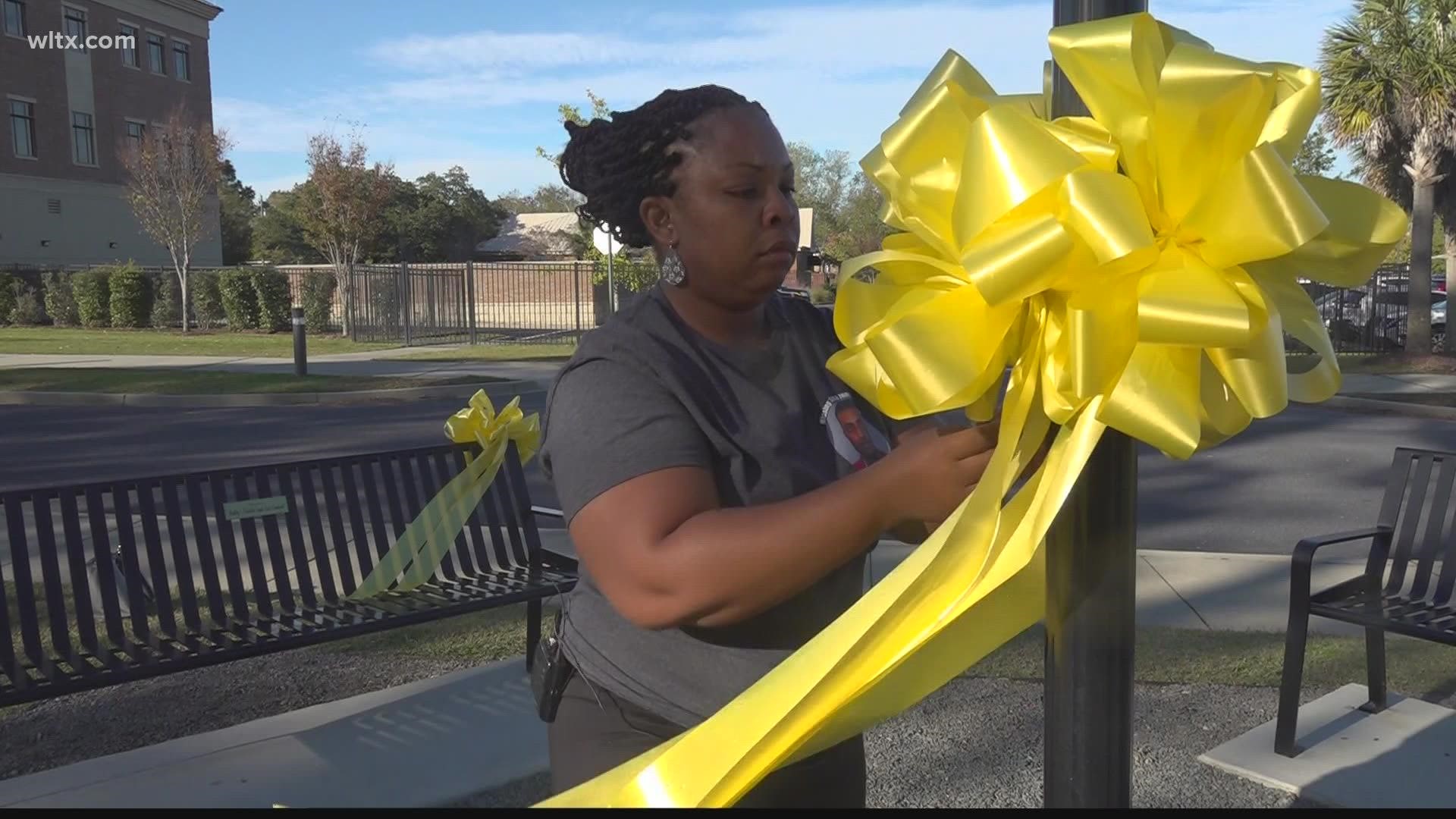 The new memorial in Sumter is highlighting those who have been reported missing.
