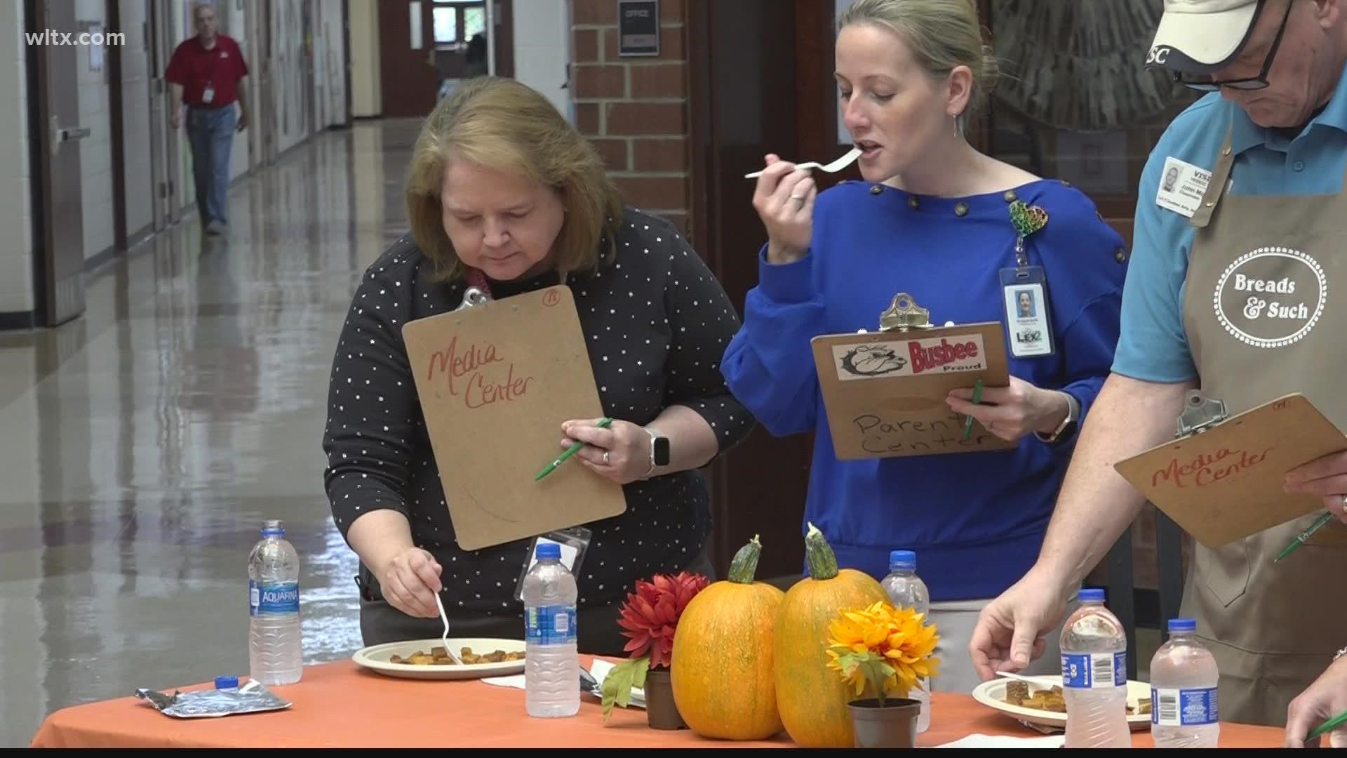 Students at Busbee Creative Arts Academy created tasty treats from the sweet potato garden they grew.