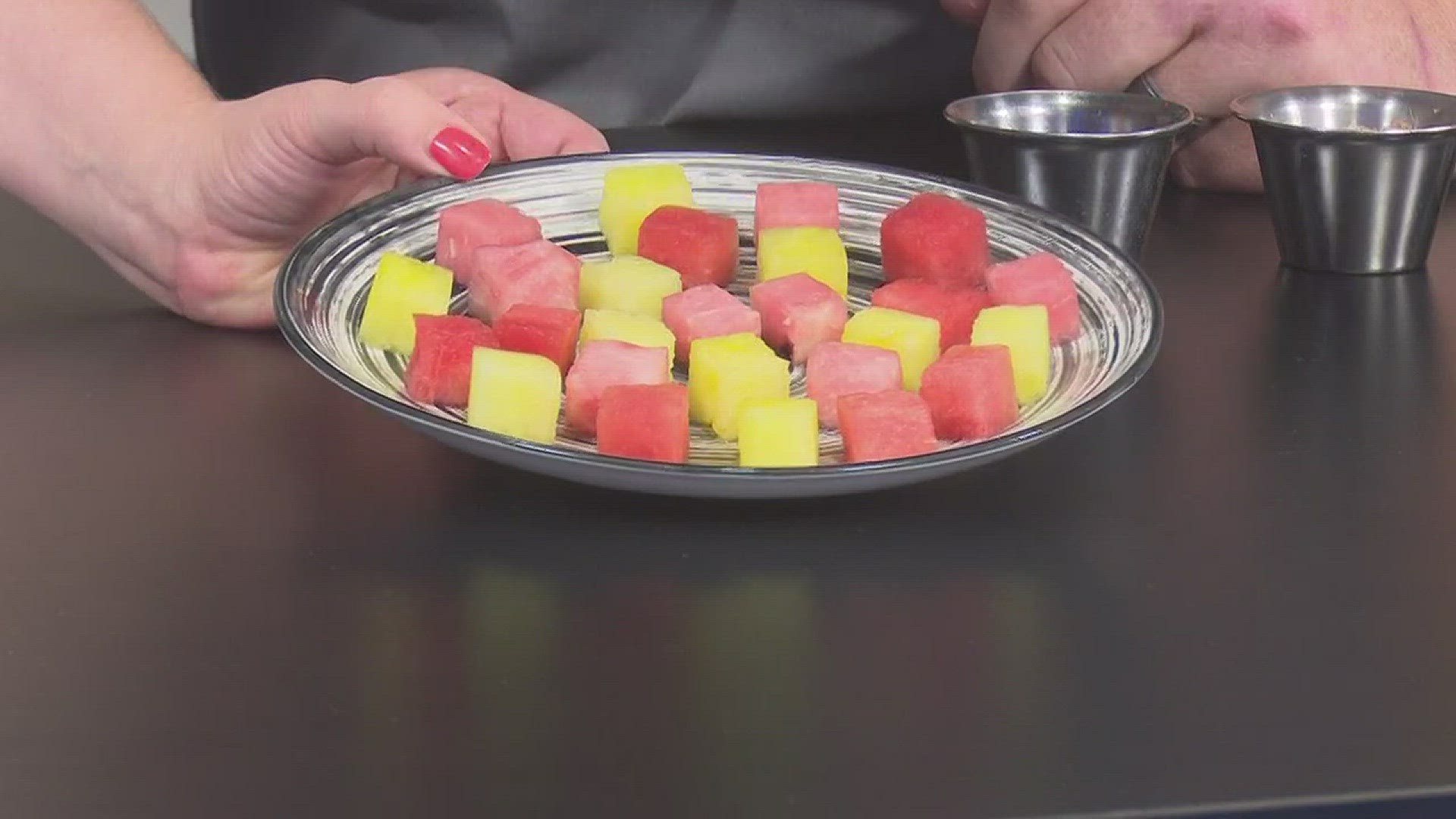 Chef Howard Stephens of Rosso Restaurant makes a watermelon crudo and panzanella summer salad
