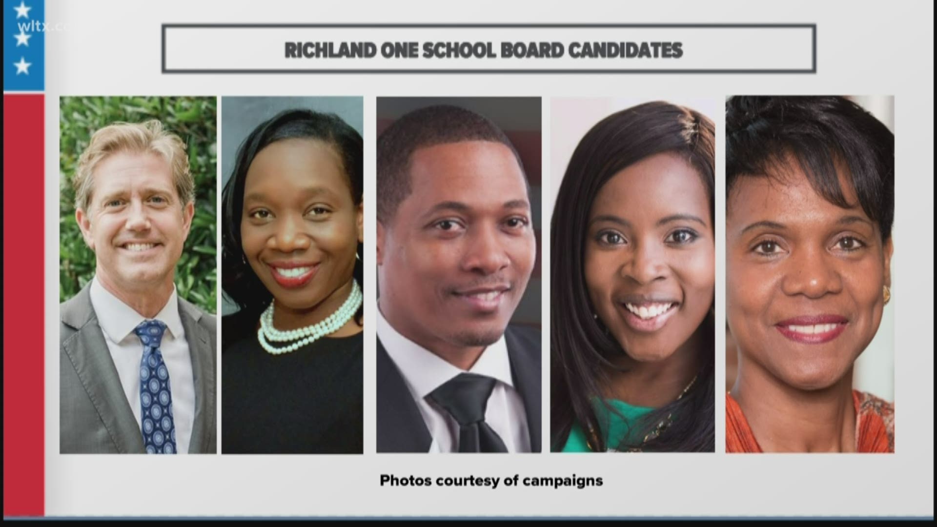 Five candidates are vying for an at-large seat on the Richland One School Board. The election is set for December 30, 2019.