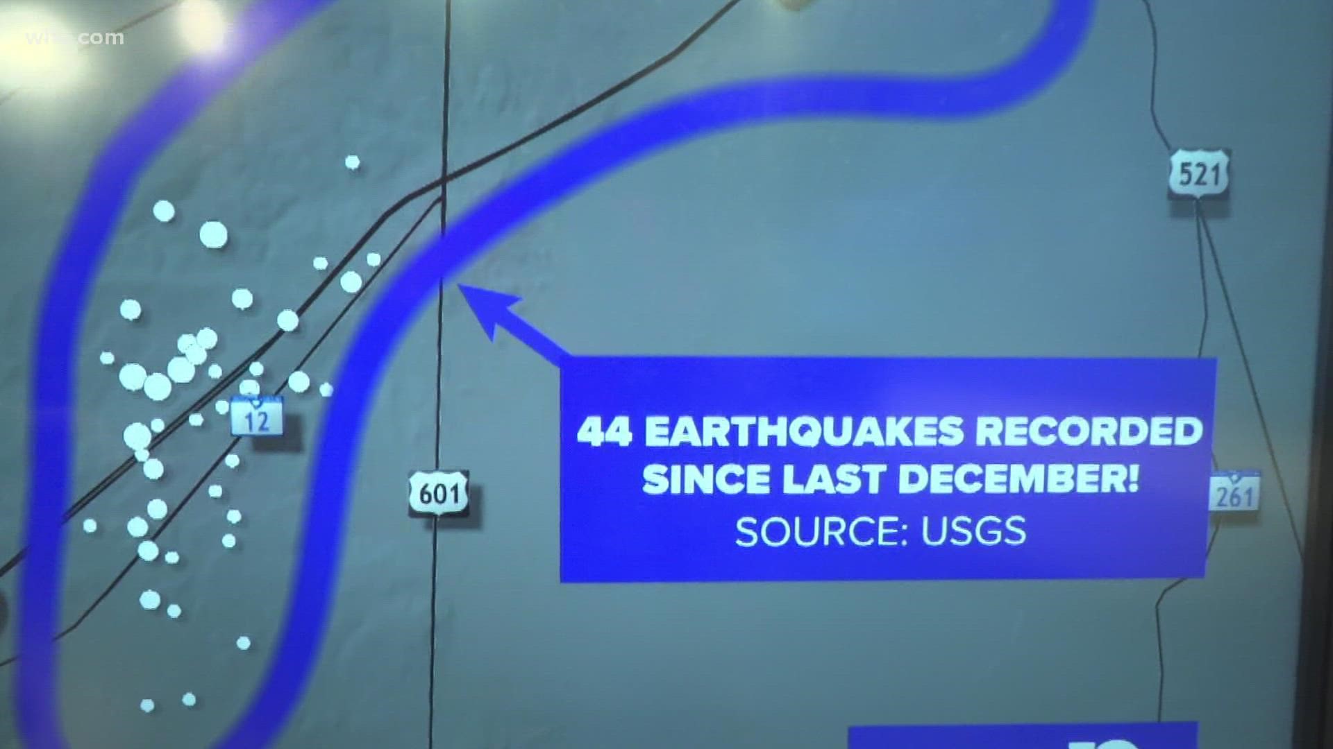 Several earthquakes and aftershocks shook the Midlands of South Carolina on Wednesday.