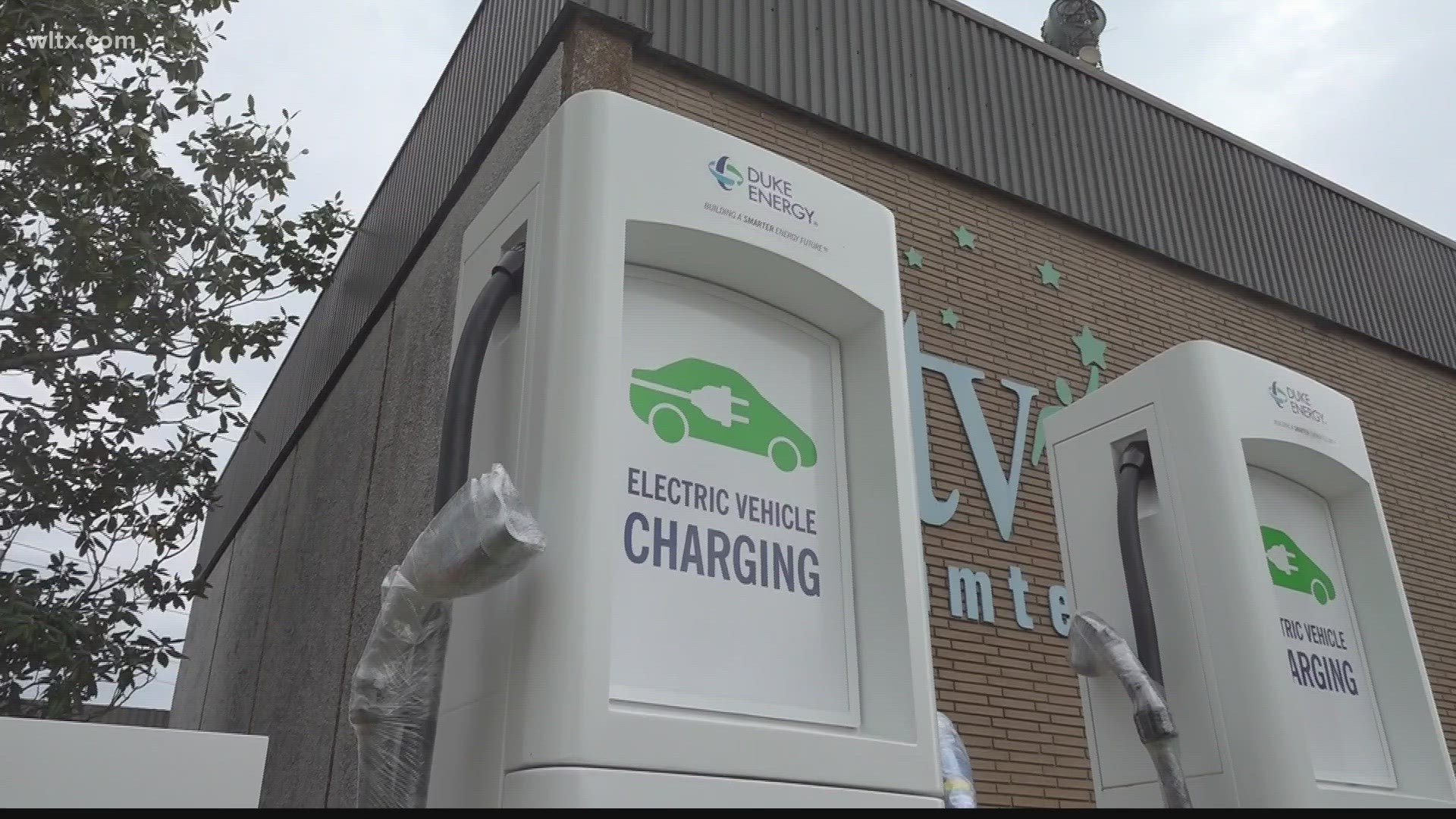 New charging stations are being installed in the downtown area.