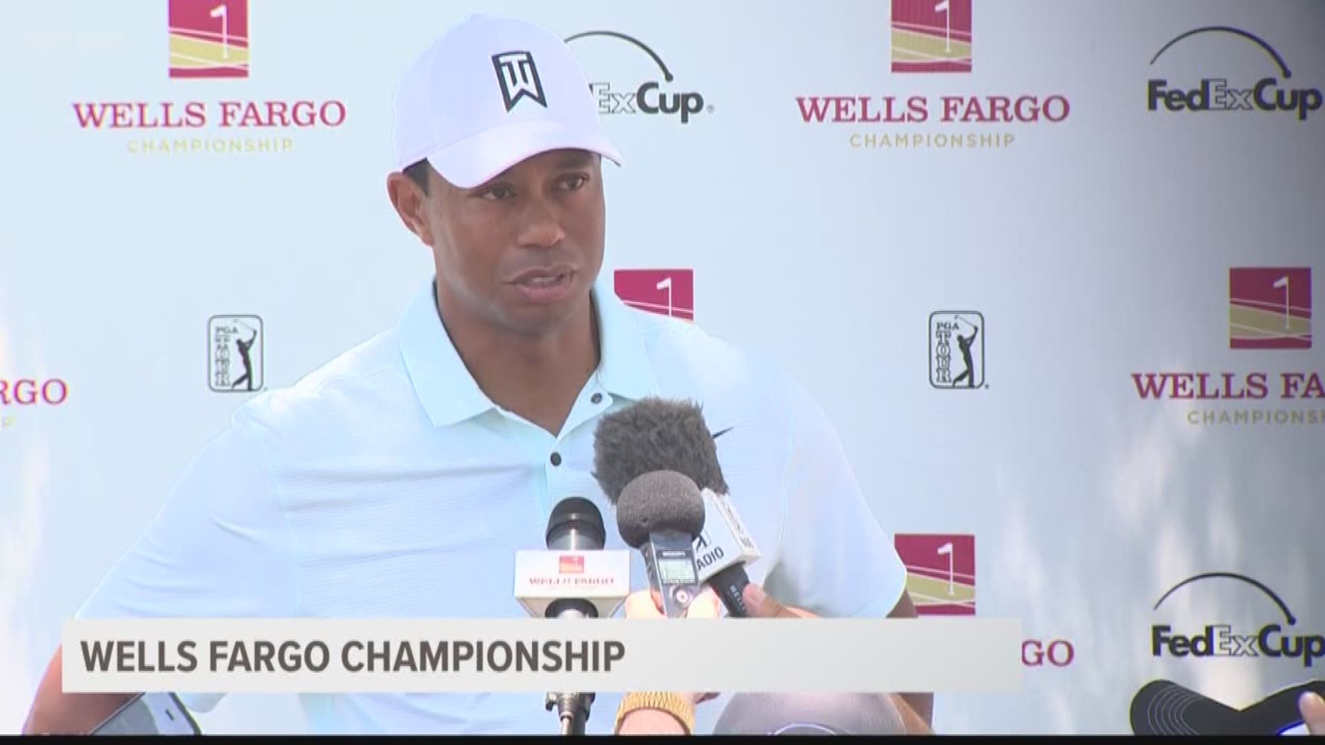After rolling in his only birdie of the day on his final hole, Tiger Woods deadpanned "I'm on a hot streak".. 