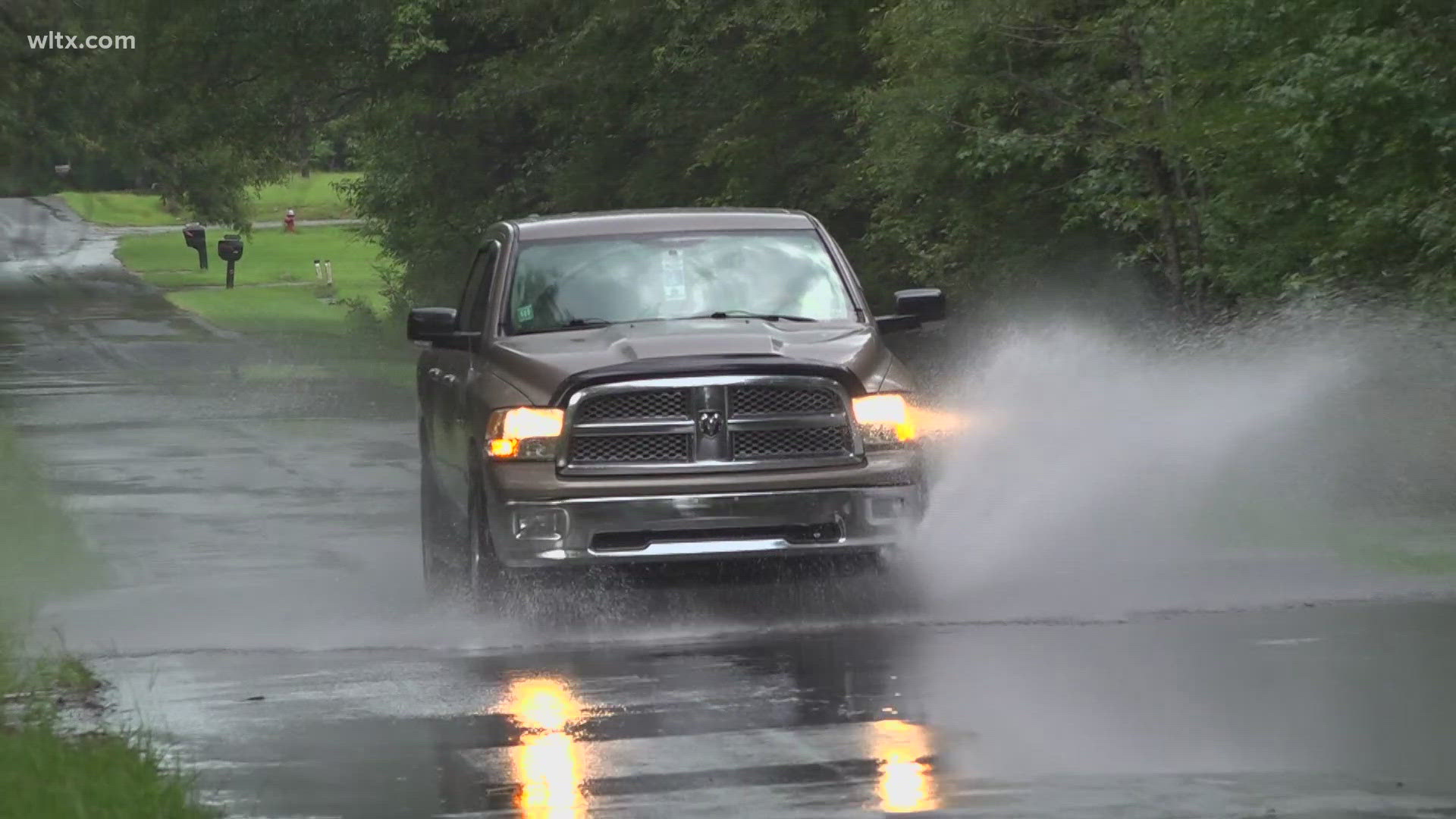 Airbase road in Hopkins is being fixed after rain from Tropical storm Debby.  Now a detour is in place.