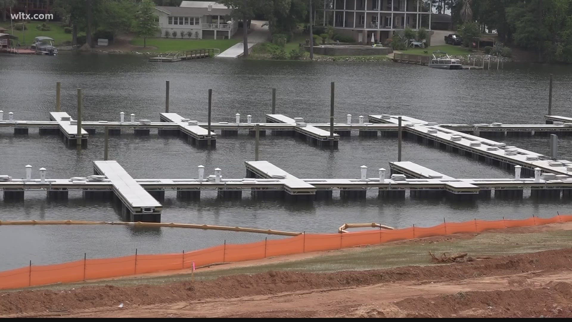 The landing is on Lake Murray and here's when the new marina