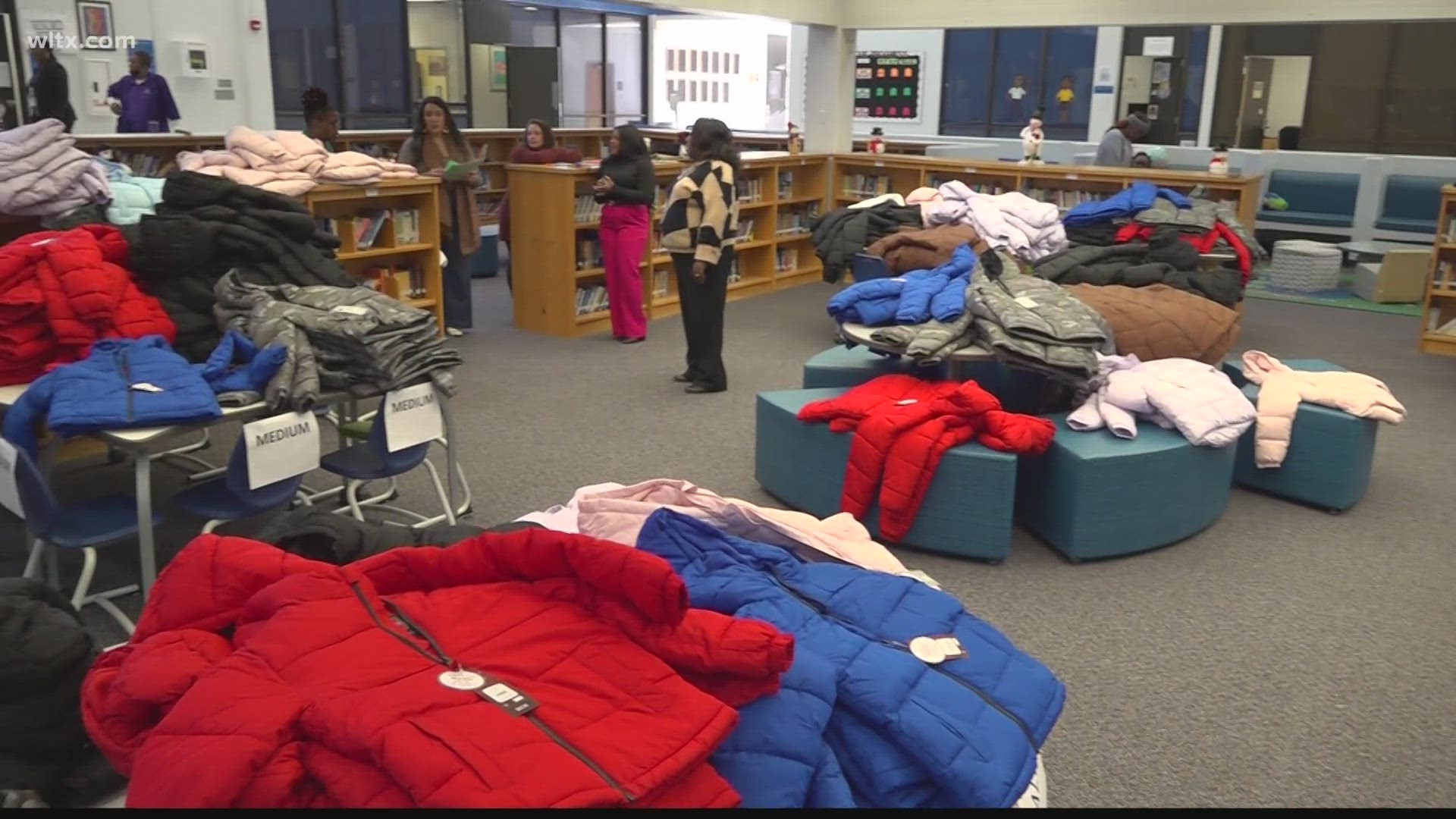 It was the first day back to school for students at Hyatt Park elementary school and they got to start the new year with new coats.