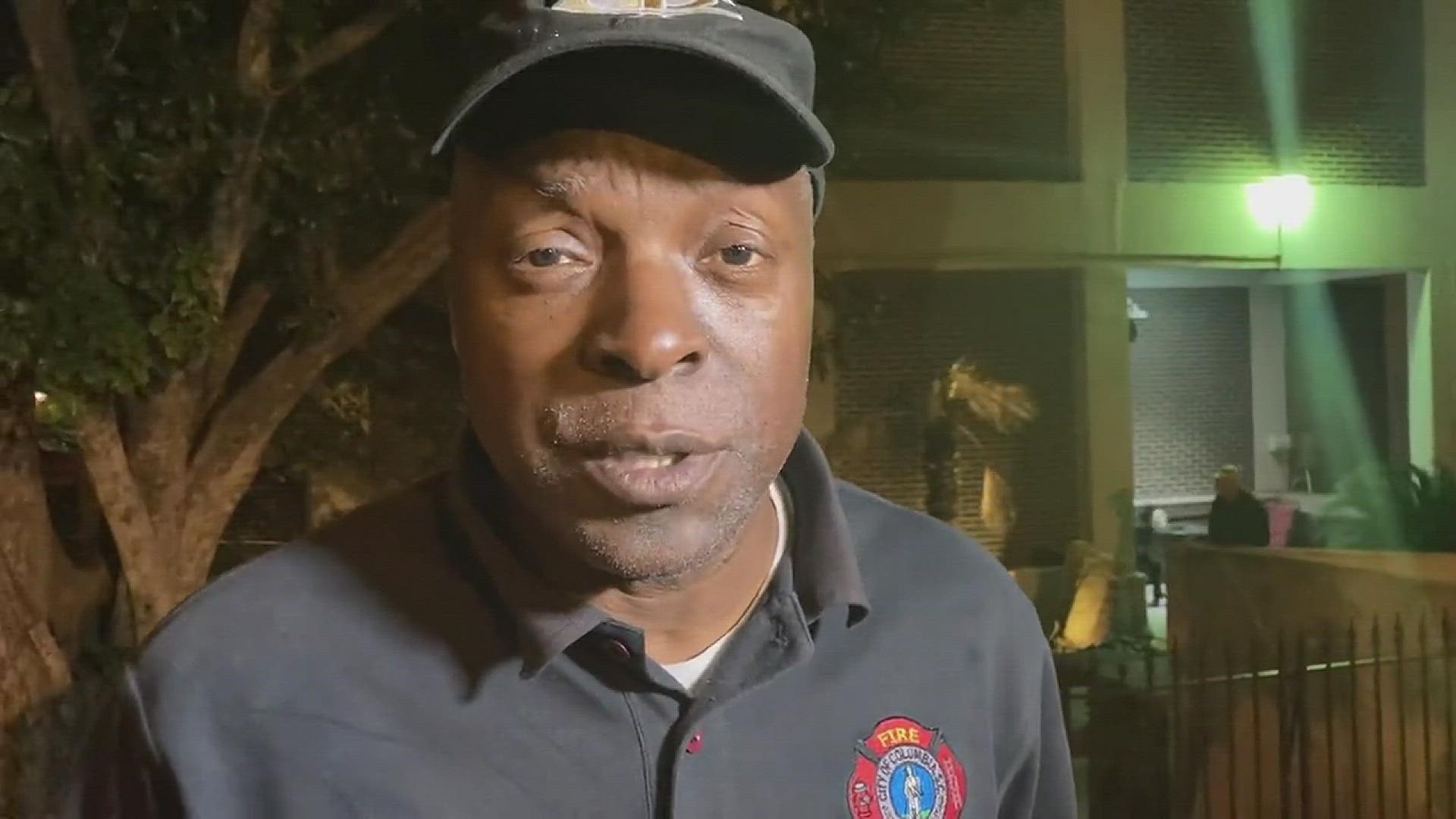Columbia-Richland Fire Chief Aubrey Jenkins said that, while a sprinkler system helped contain a small fire, it also caused damage that has impacted 60+ residents.