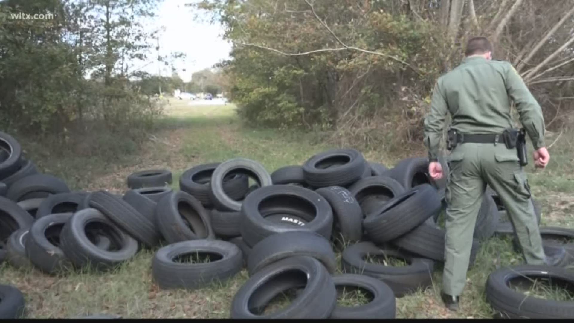 Tire dumping is a problem in SC and a new program with Department of Natural Resources it attempting to stop the problem