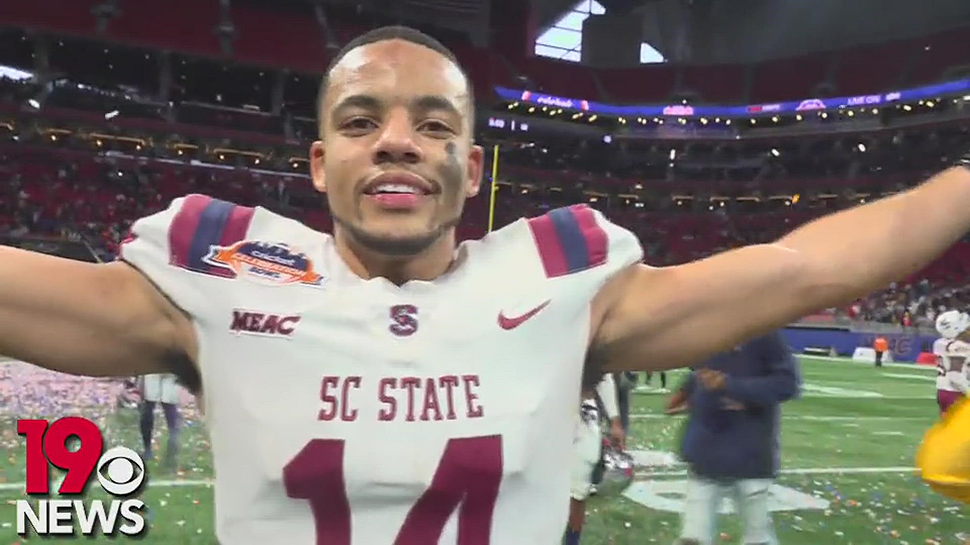 DeCobie Durant saved his best performance for his last game as he and Shaq Davis led South Carolina State to a Celebration Bowl win over Deion Sanders' Jackson State